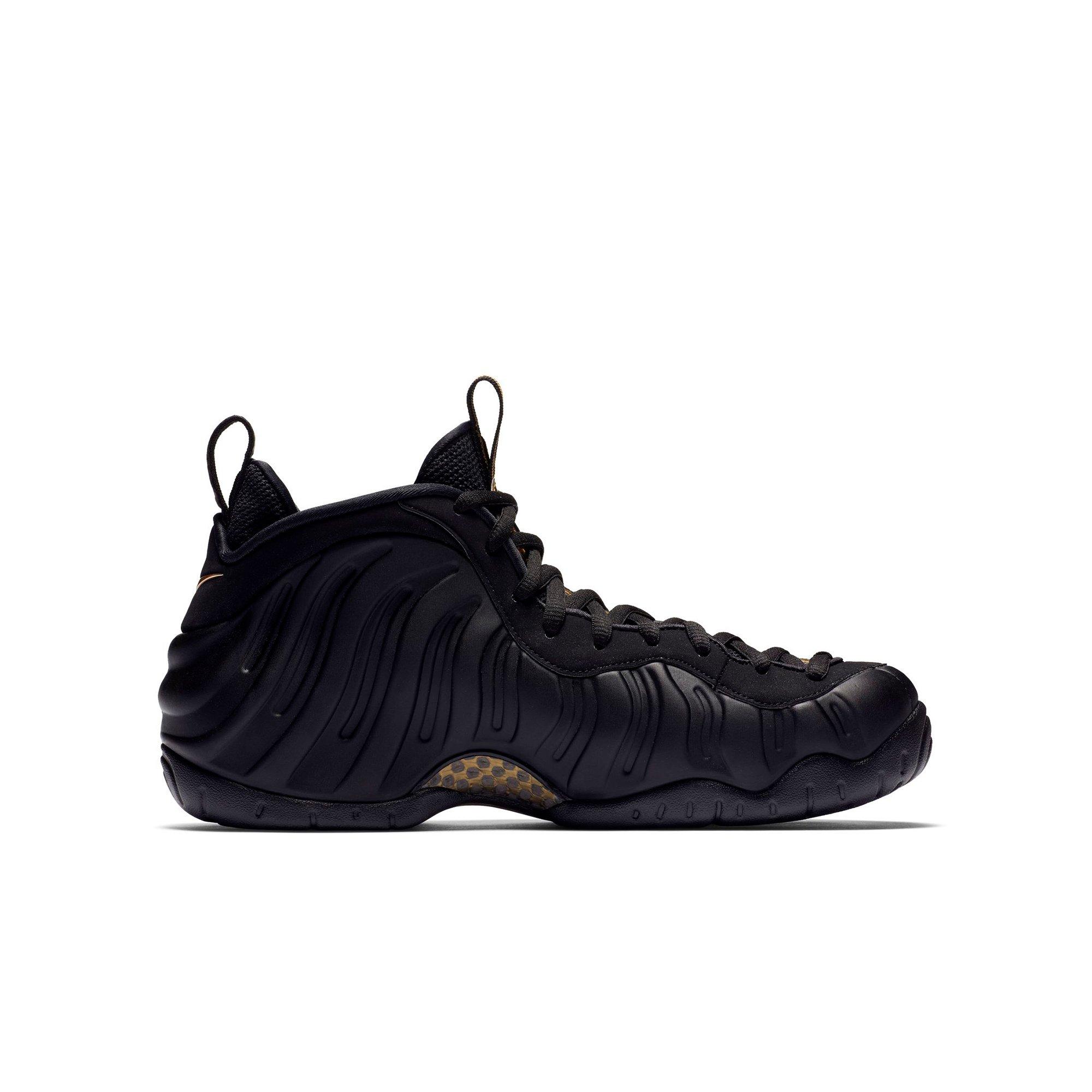 black and gold foamposite grade school 