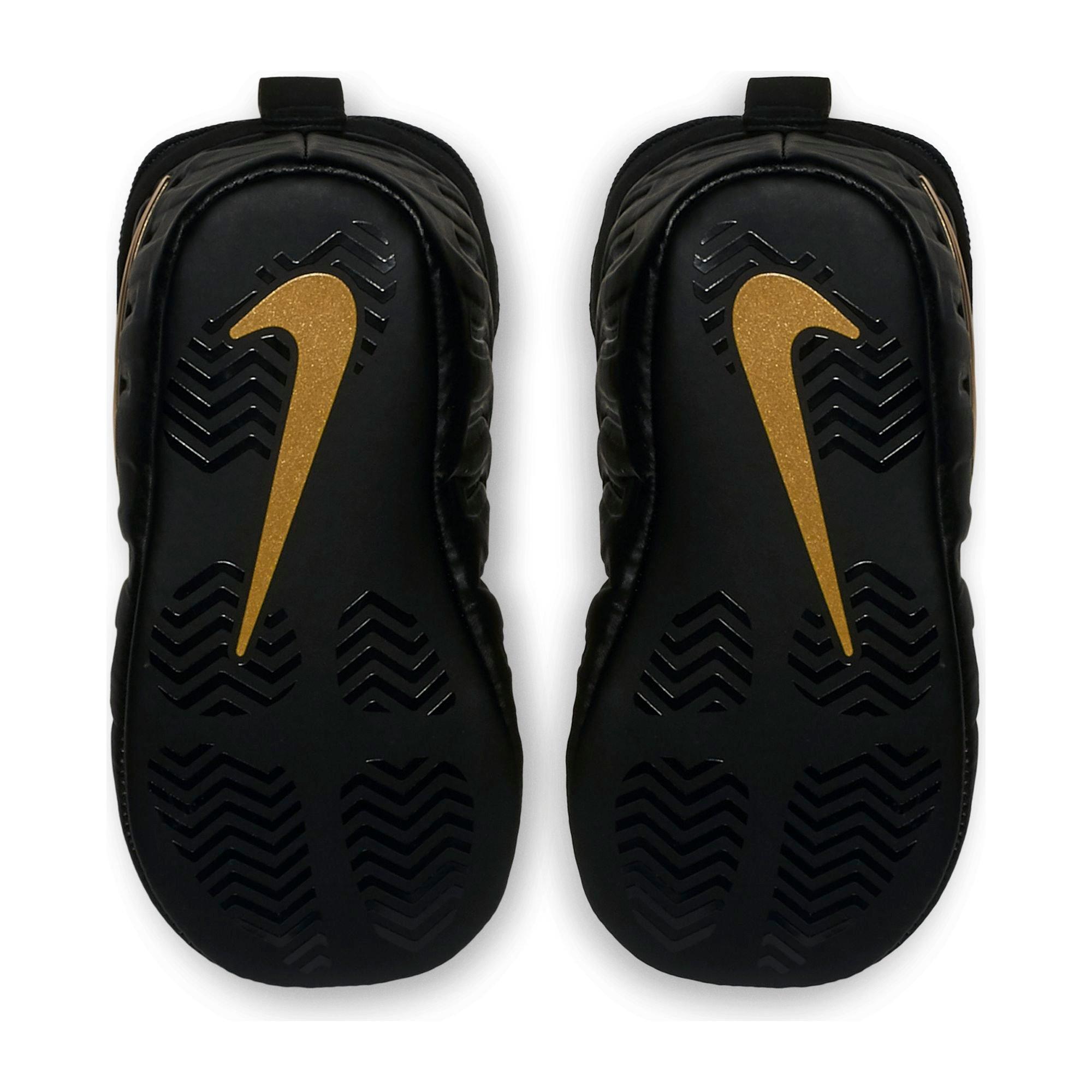 black and gold foamposites infants