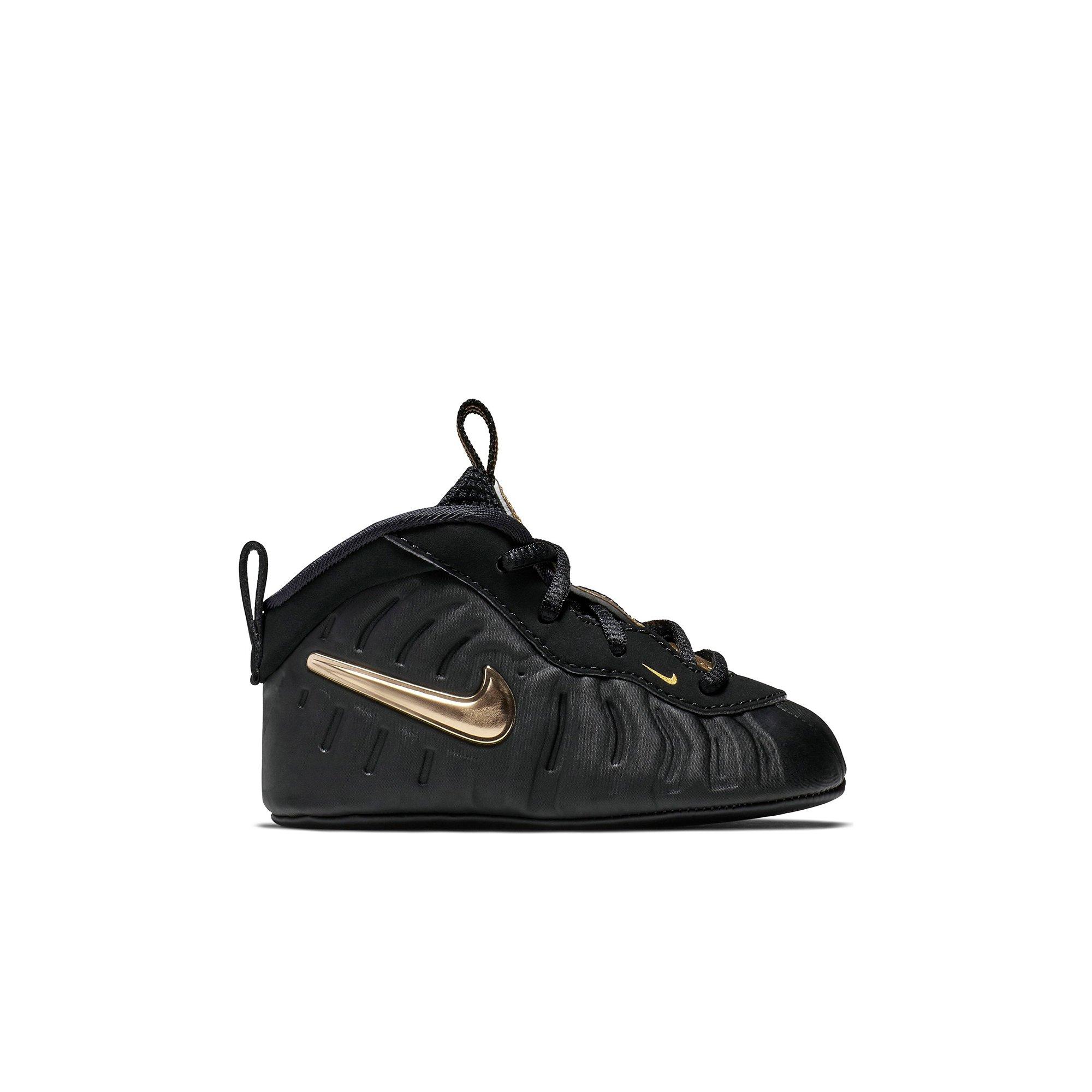 infant black and gold foamposites