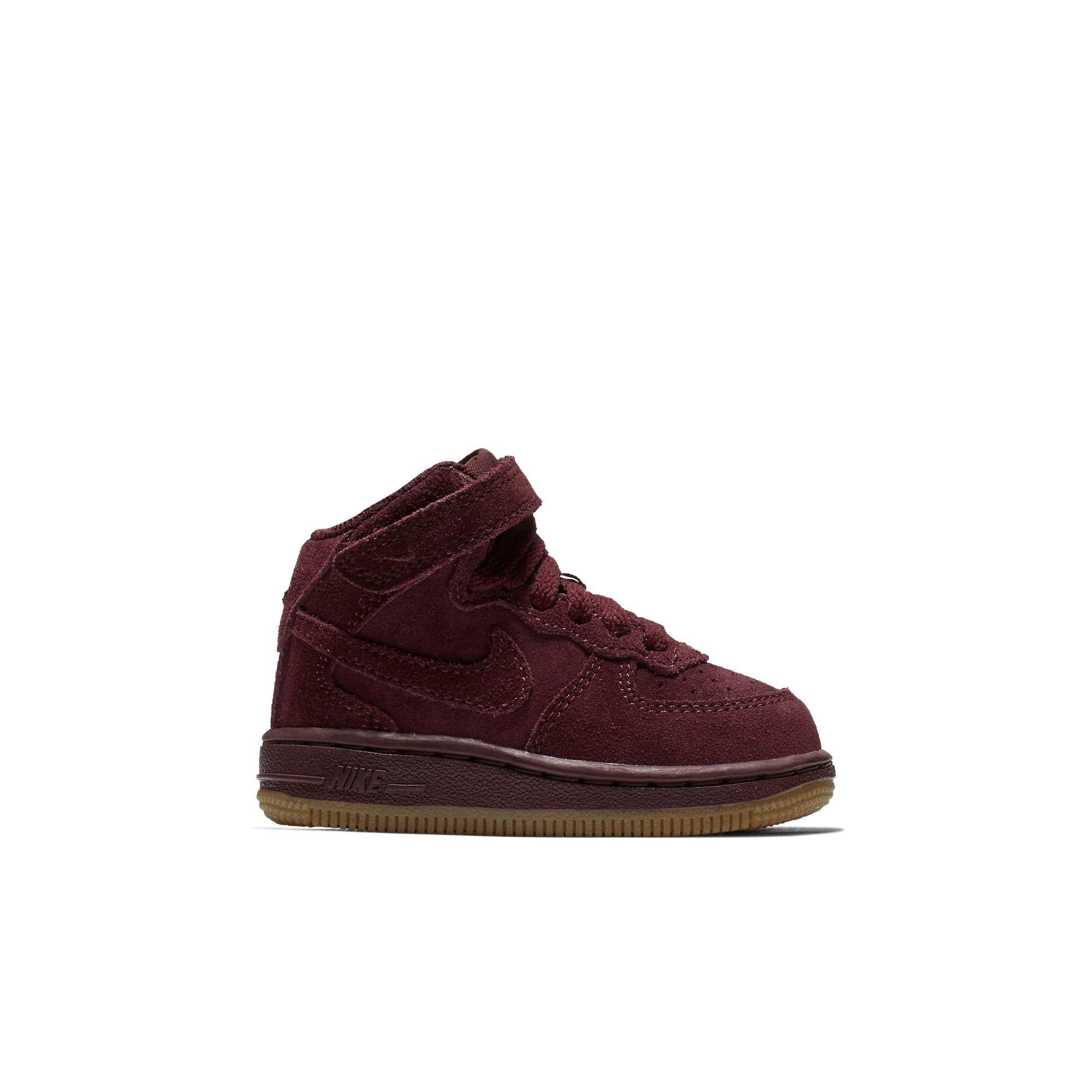 nike air force 1 mid maroon