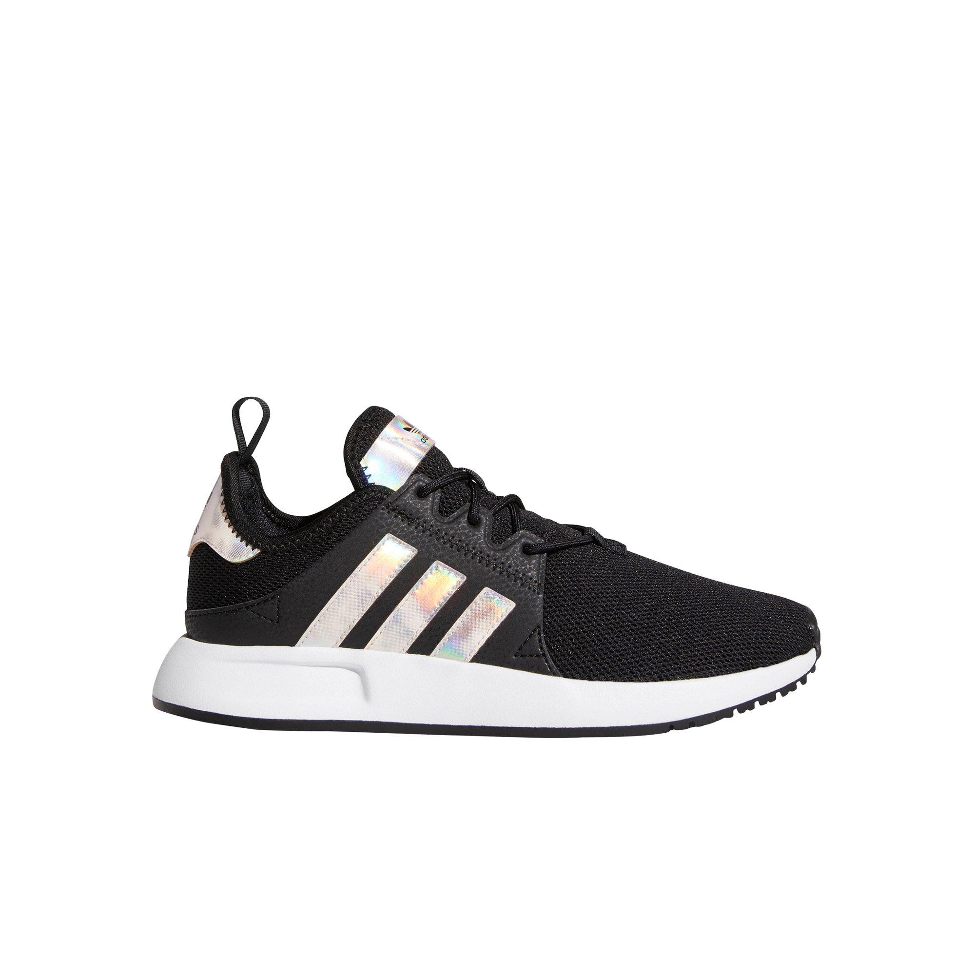 girls black and white adidas