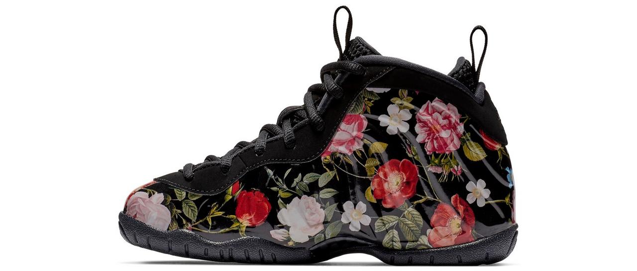 Sneaker Release: Girls Nike Foamposite "Floral" Basketball ...