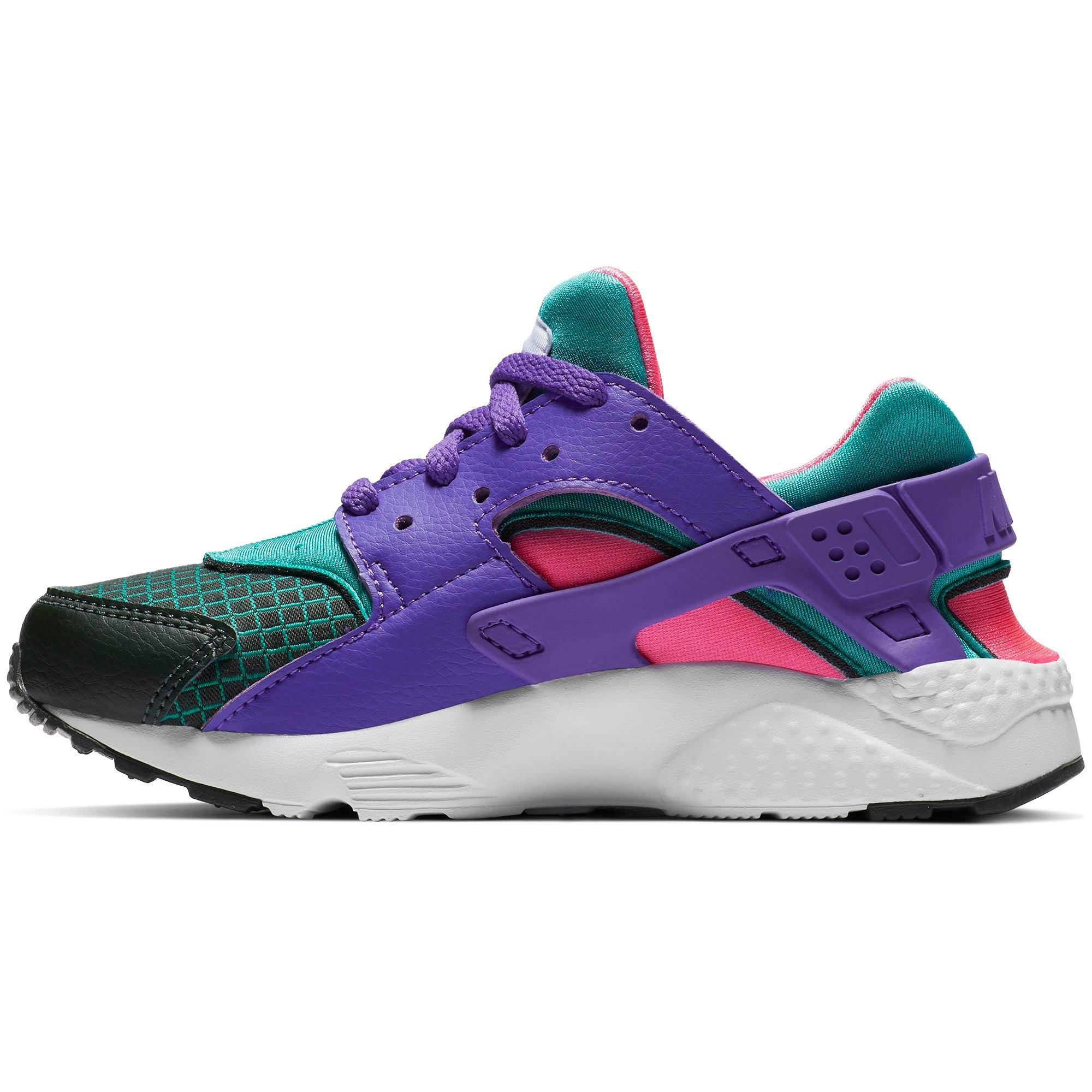 Nike Huarache Run Ultra Now Green Hyper Grape Preschool Girls Shoe Hibbett City Gear