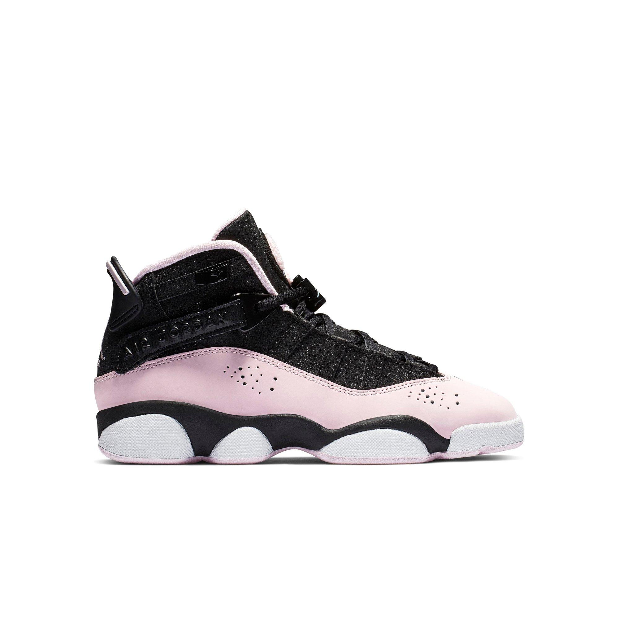 pink and black jordan 6 rings