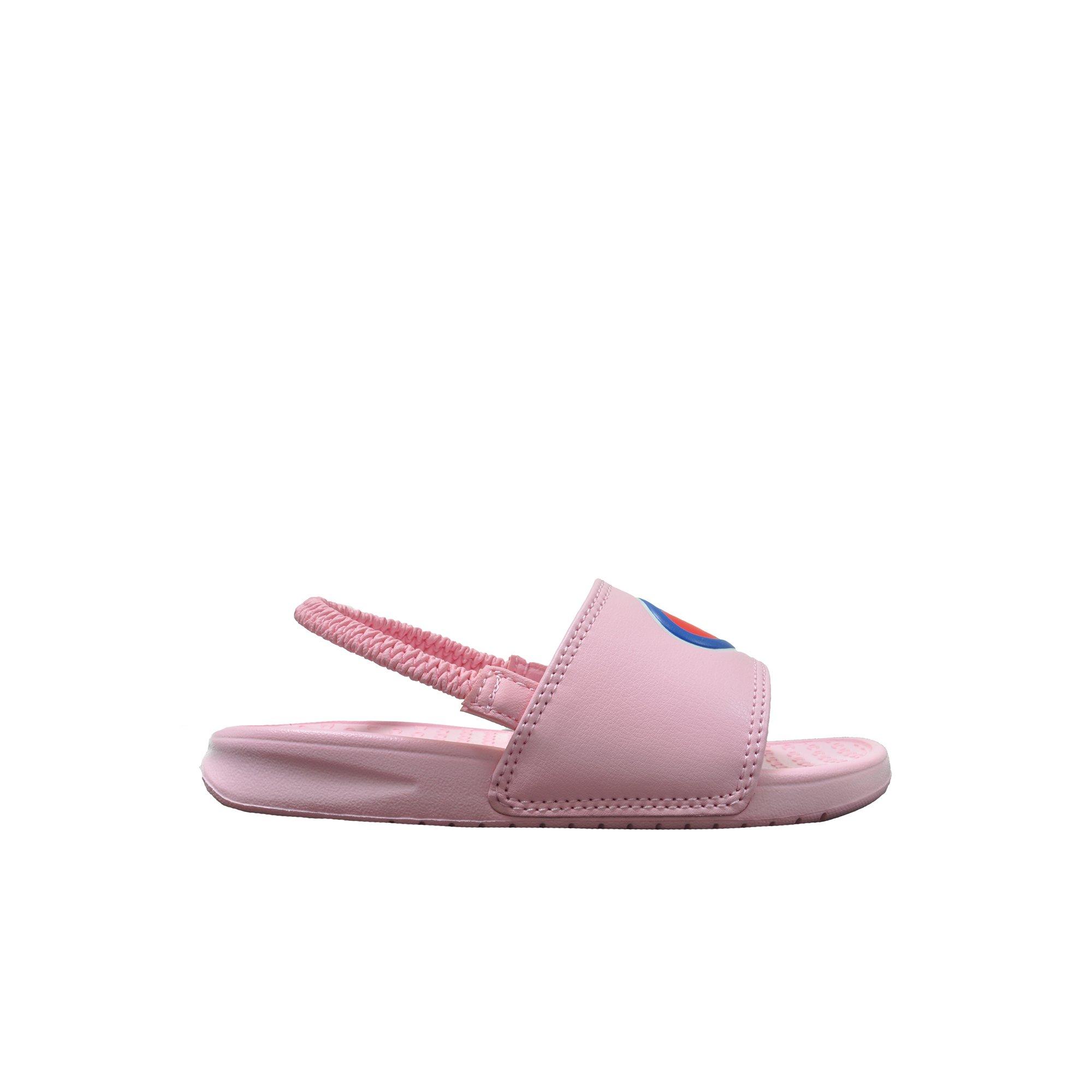 light pink champion slides