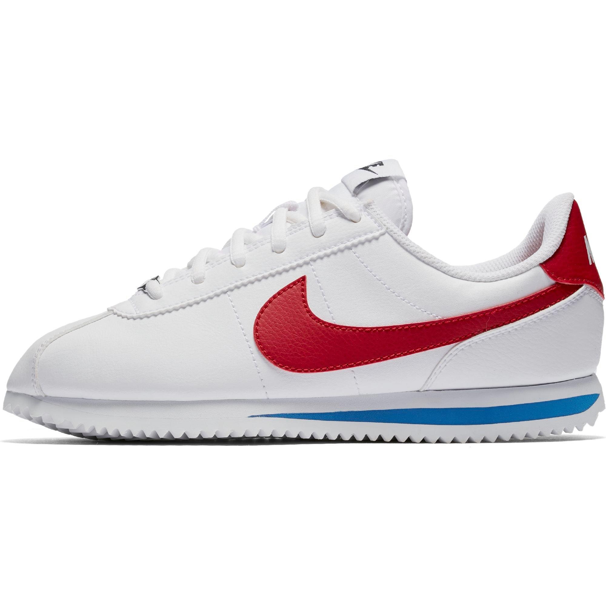 nike cortez red white blue