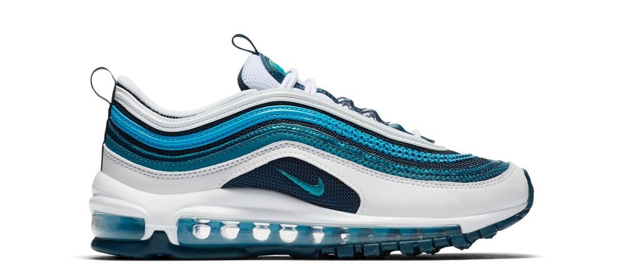 Sneaker Release Nike Air Max 97 White Teal Nightshade Kids Shoe