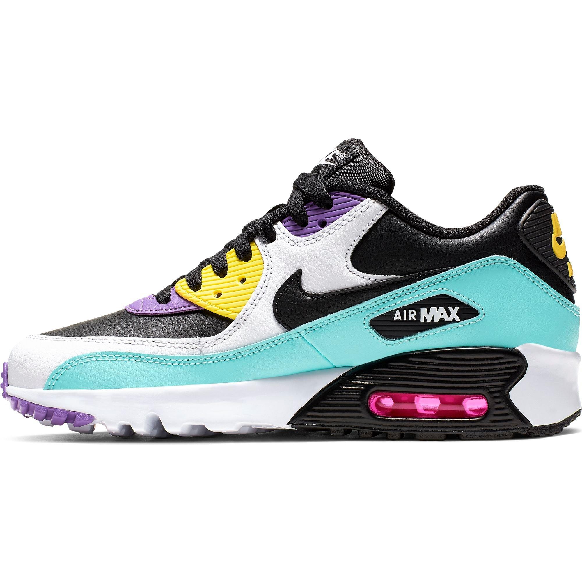 purple and yellow nike air max