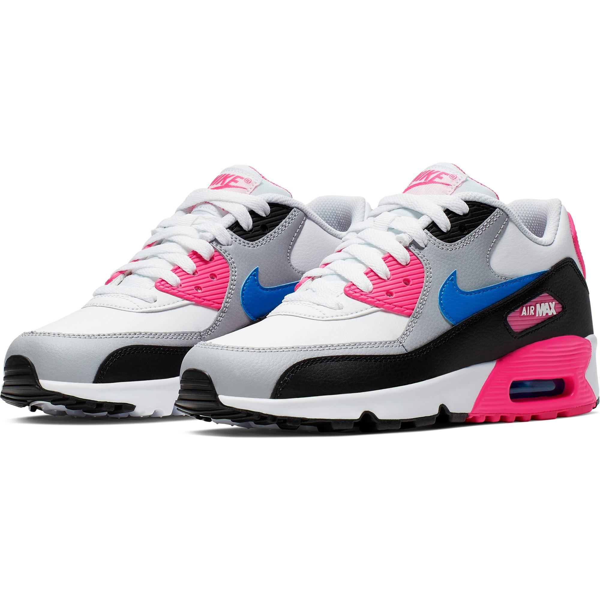 nike air max 90 white blue pink