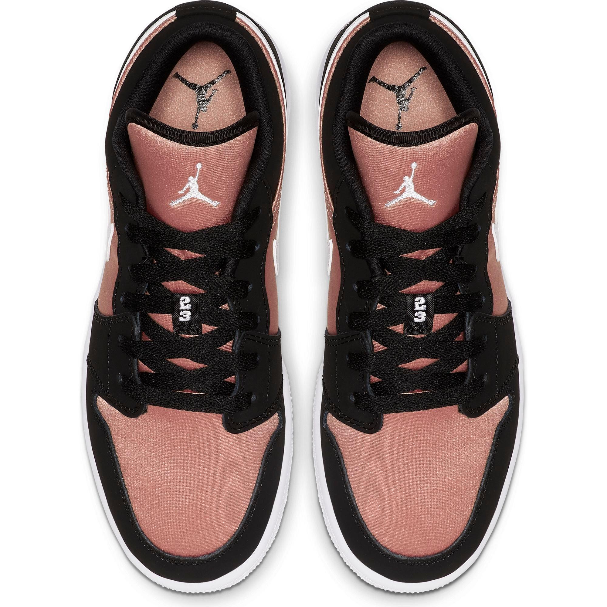 black and rose gold shoes