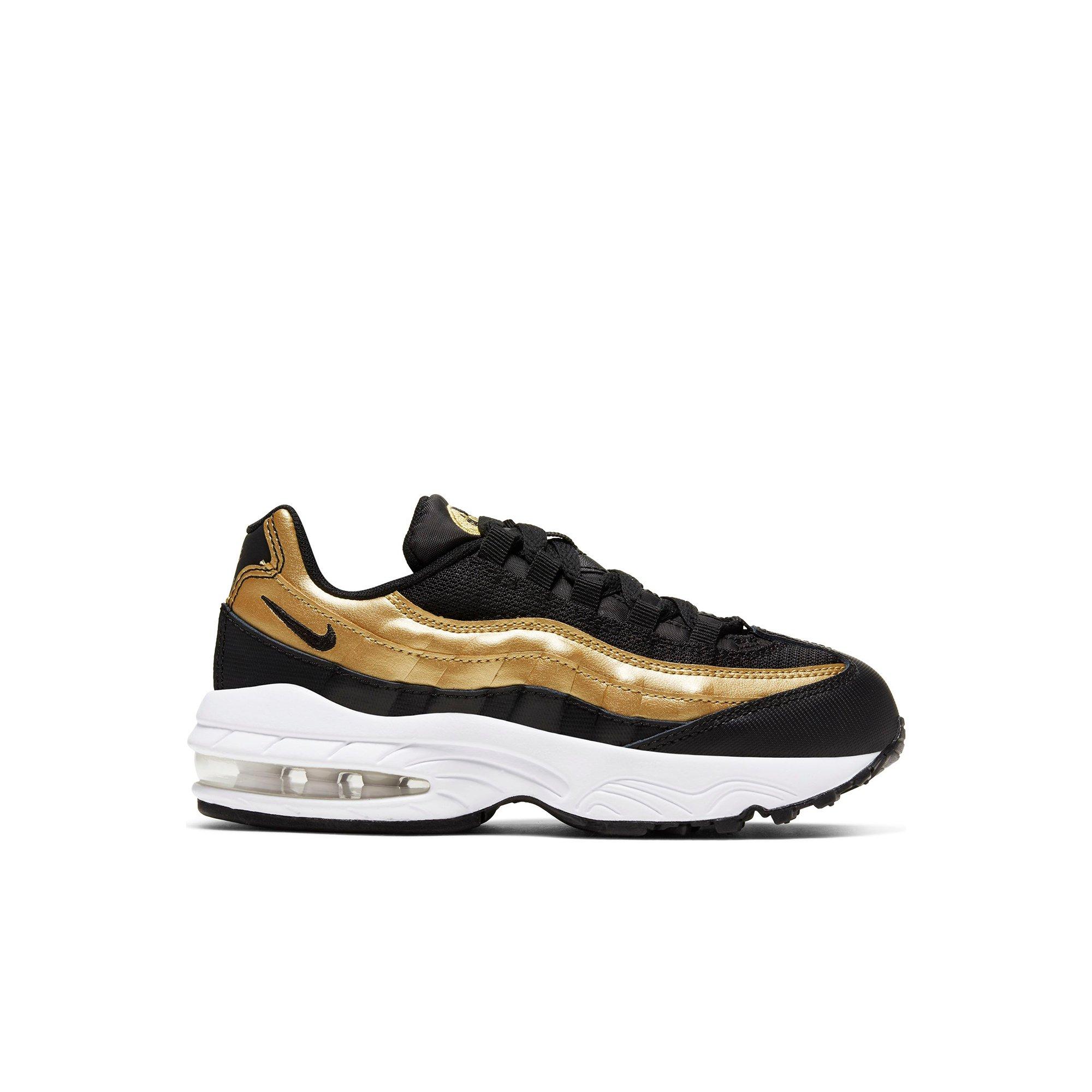 black and gold nike shoes kids