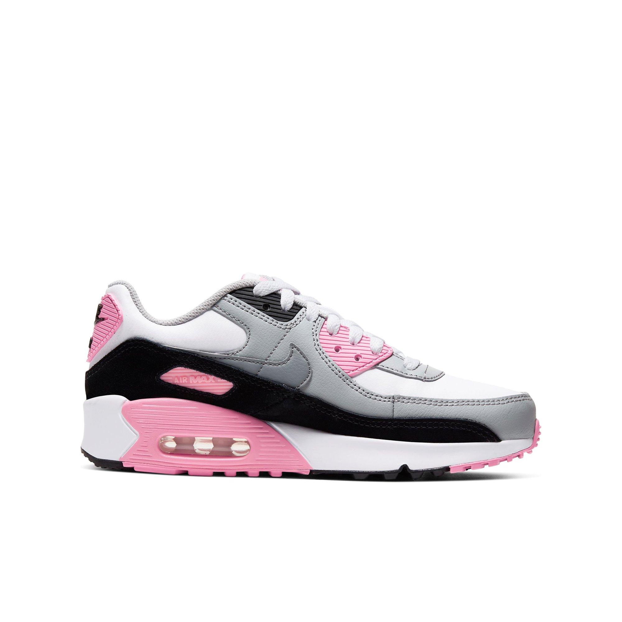 gray and pink air max