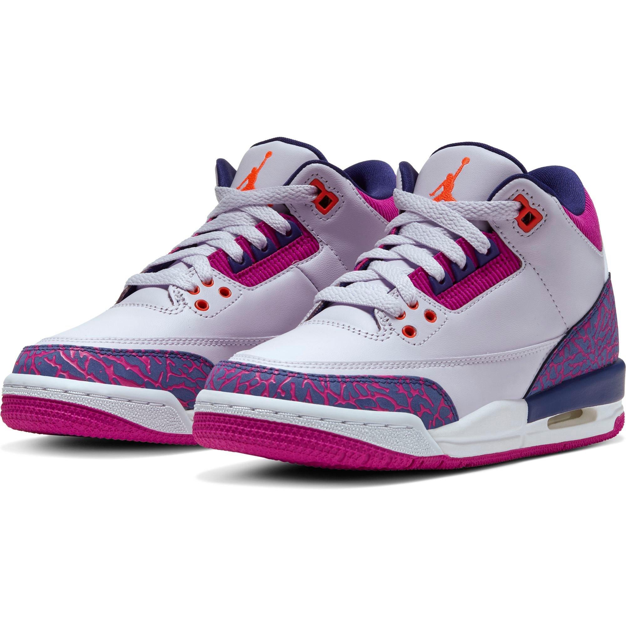 pink and purple jordans