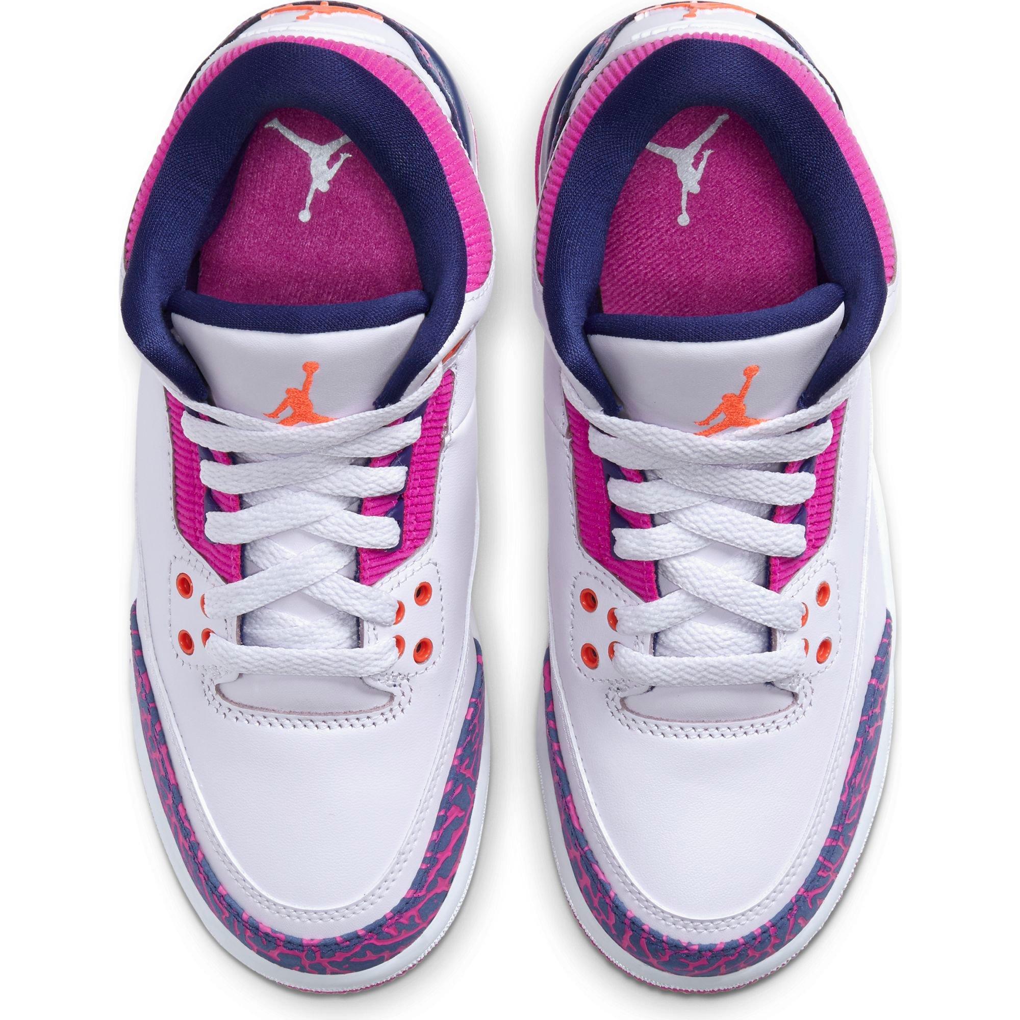 jordan retro 3 pink and purple