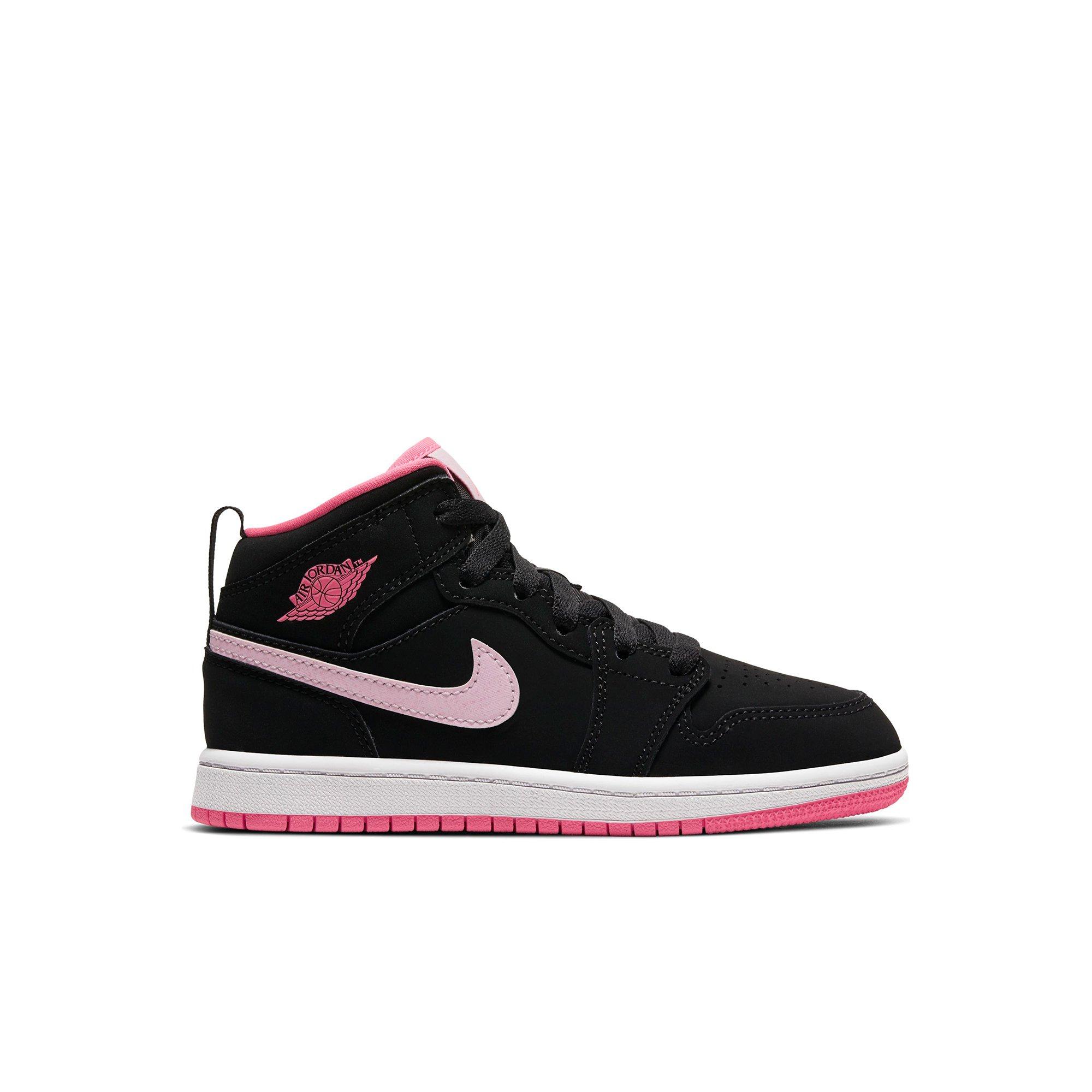 black and pink jordan 1s