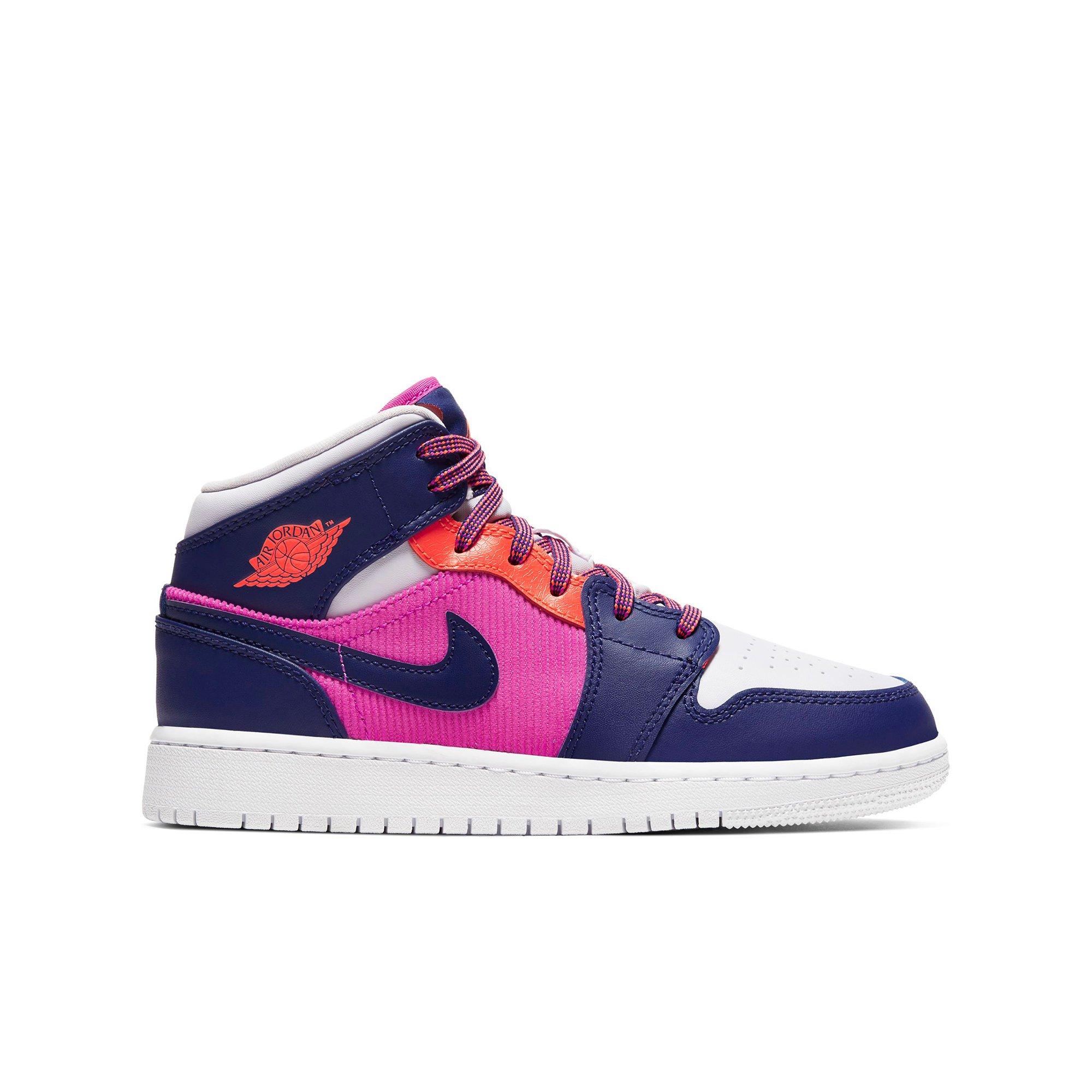 pink and purple jordans