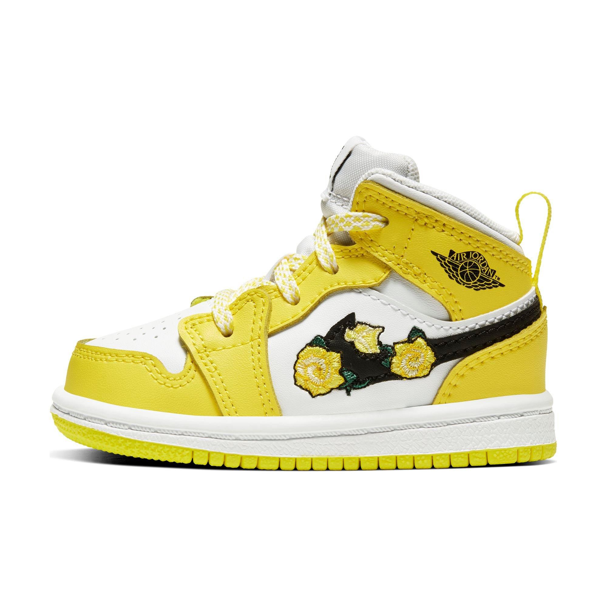 yellow and black jordan 1 toddler