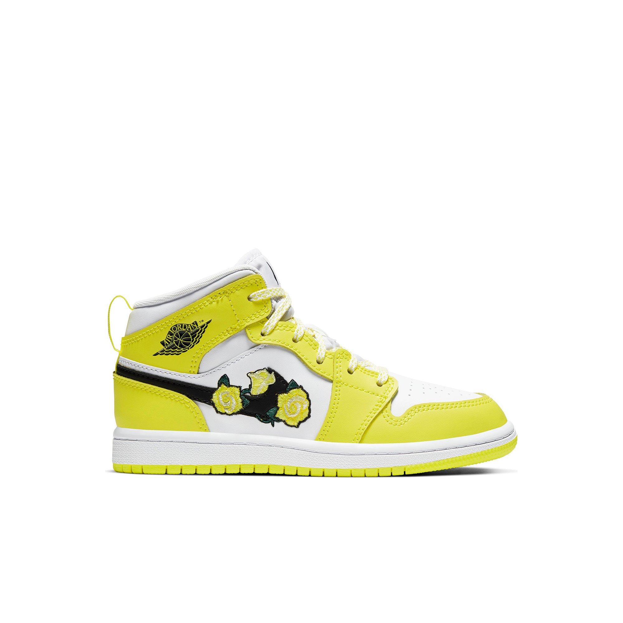 jordan 1 mid black yellow