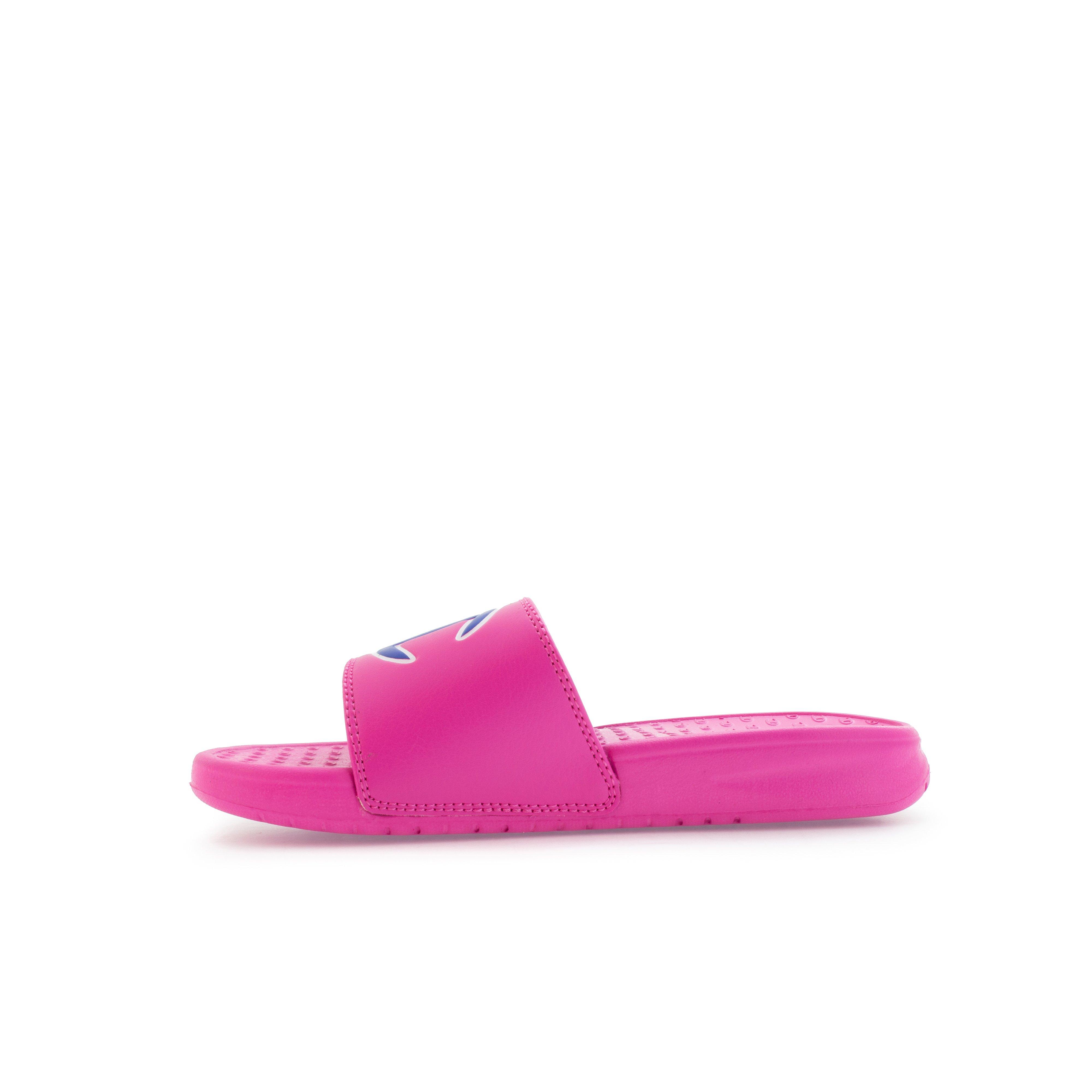 light pink champion slides