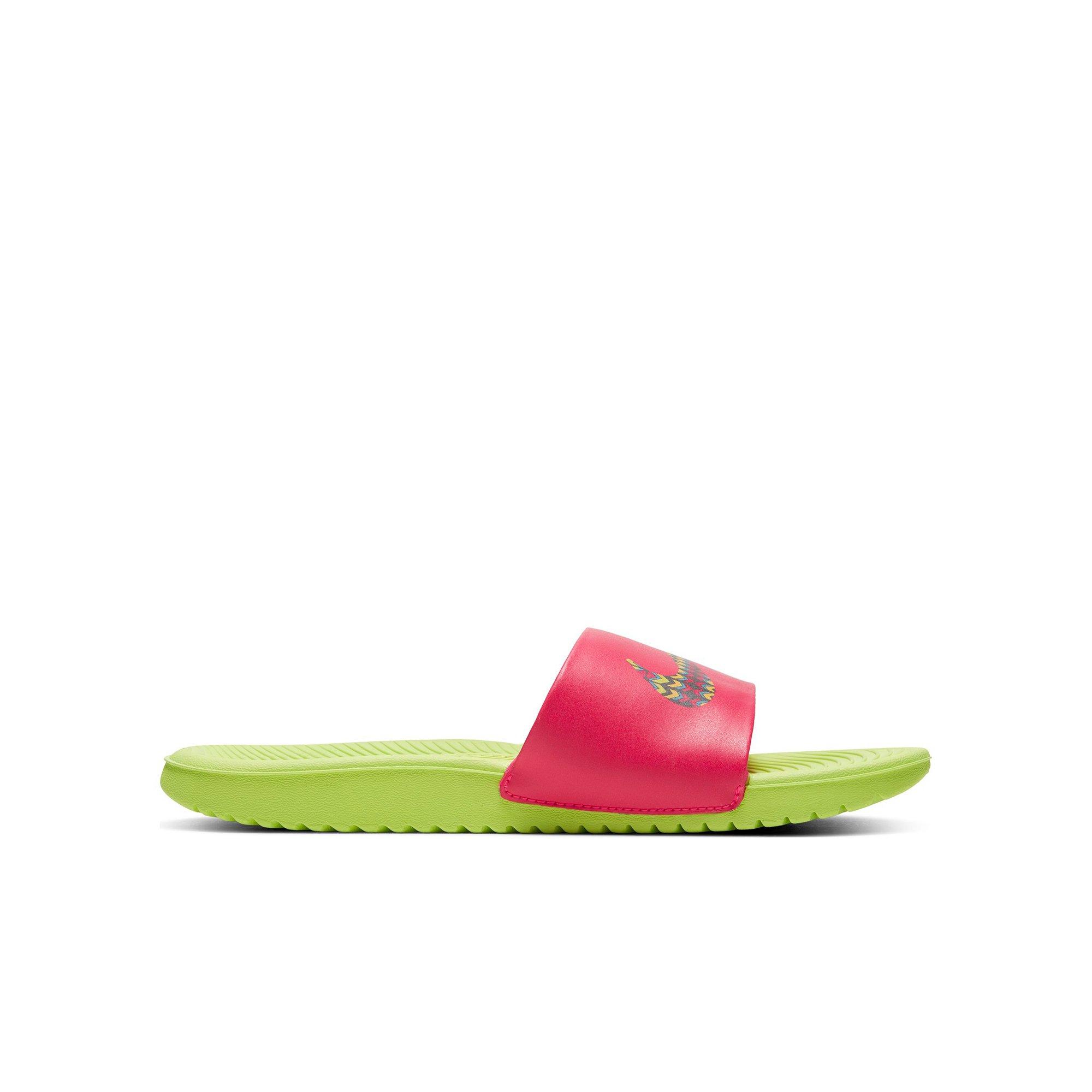 pink nike slides kids