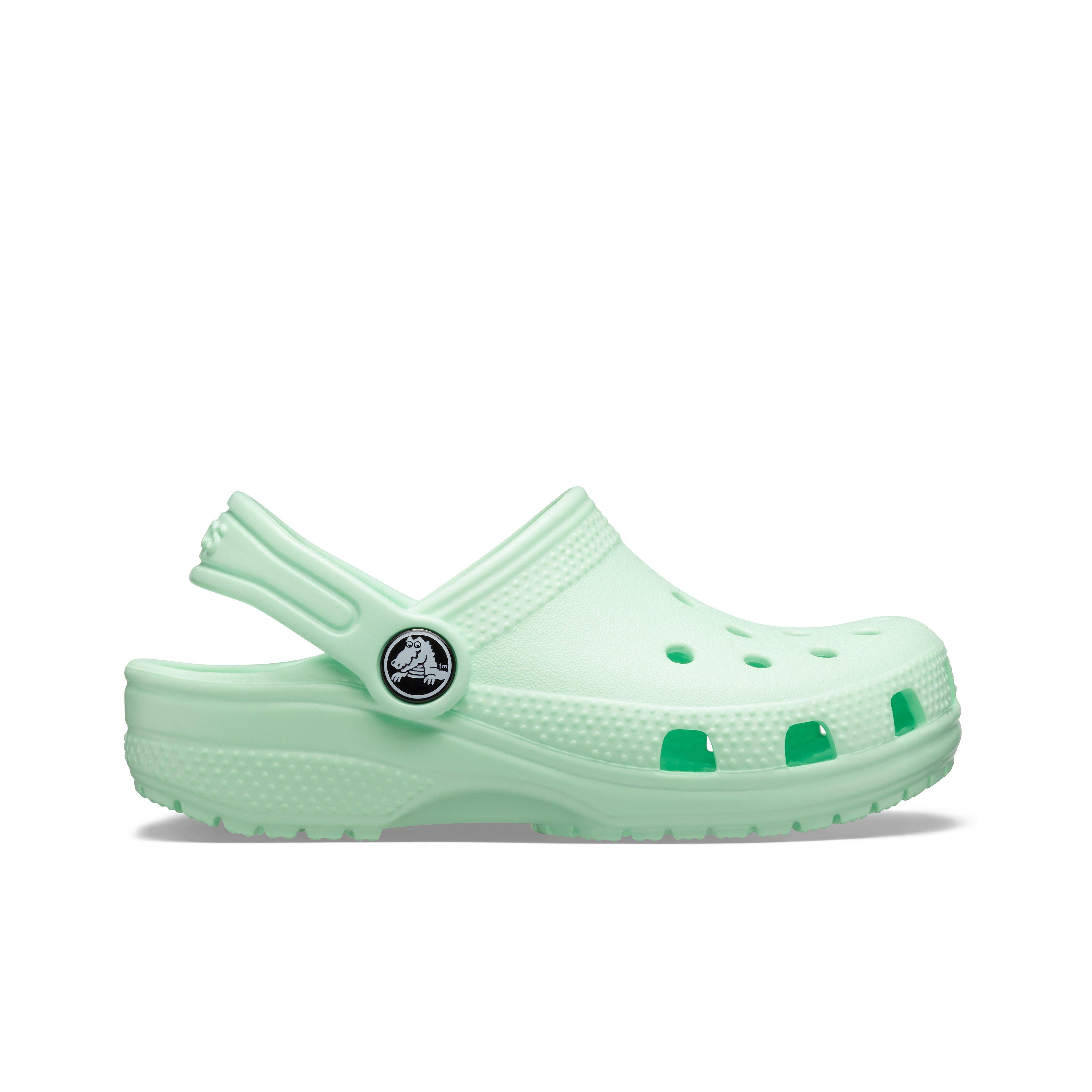 mint color crocs