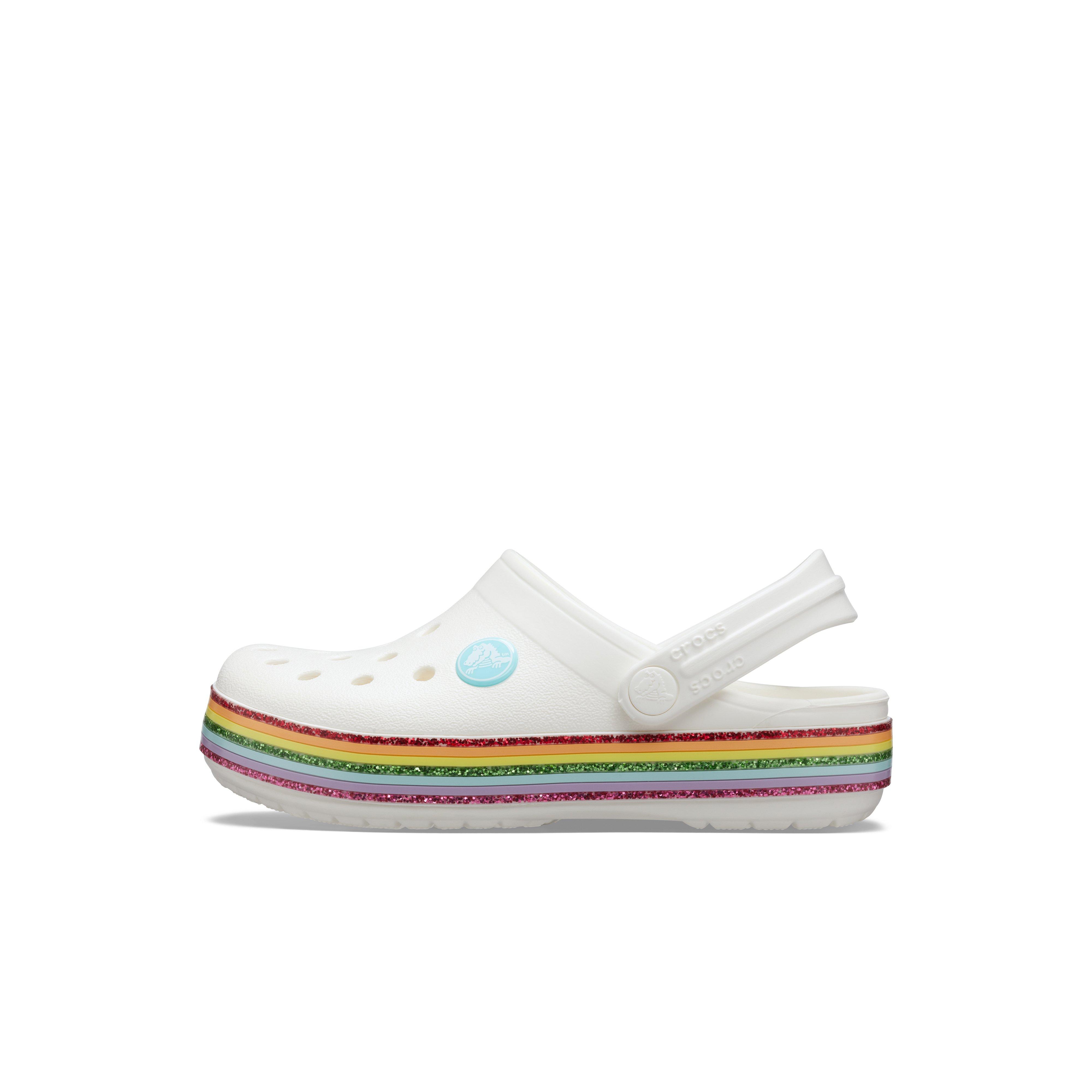 toddler rainbow crocs