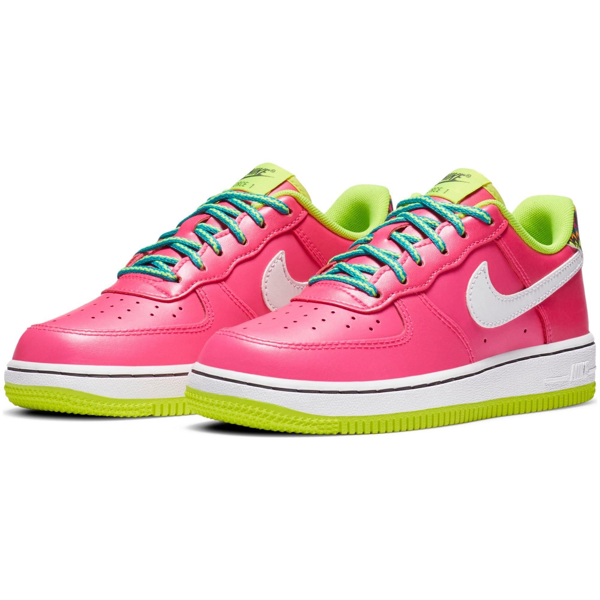 nike air force pink and yellow