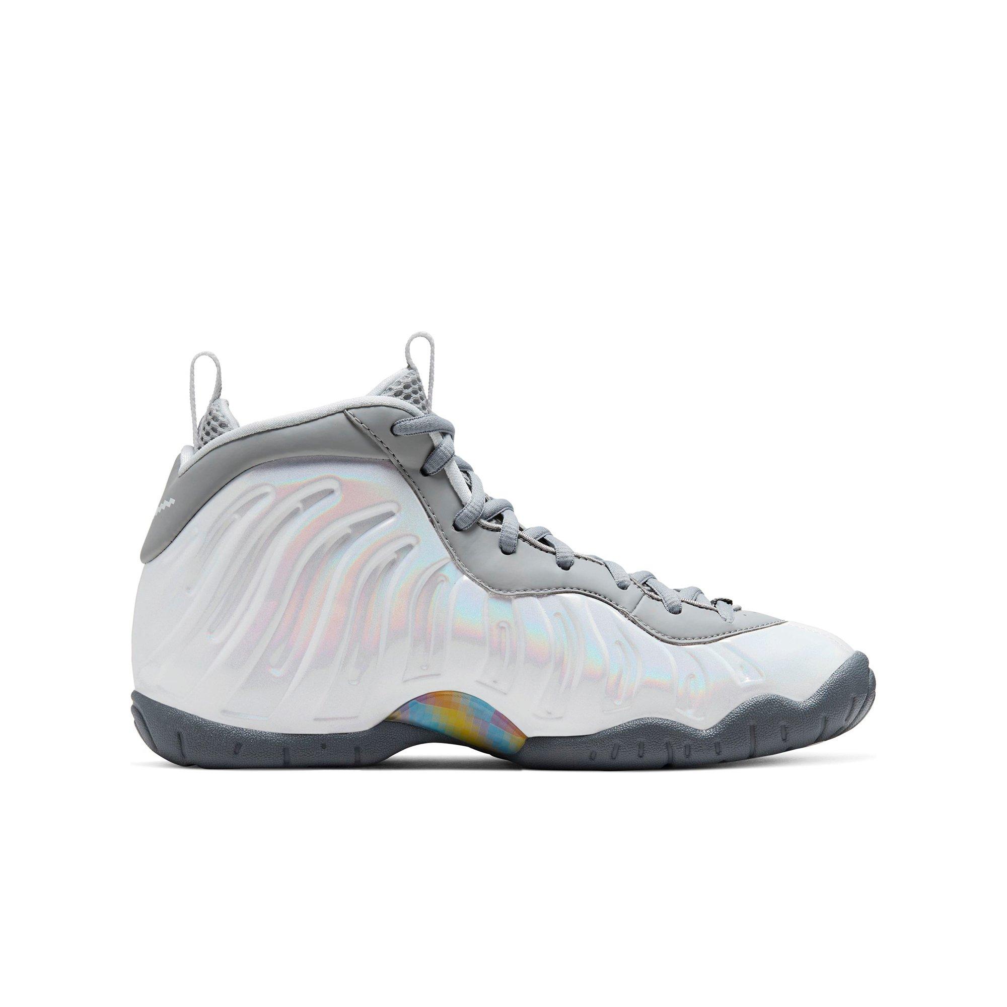 nike little posite one white ice