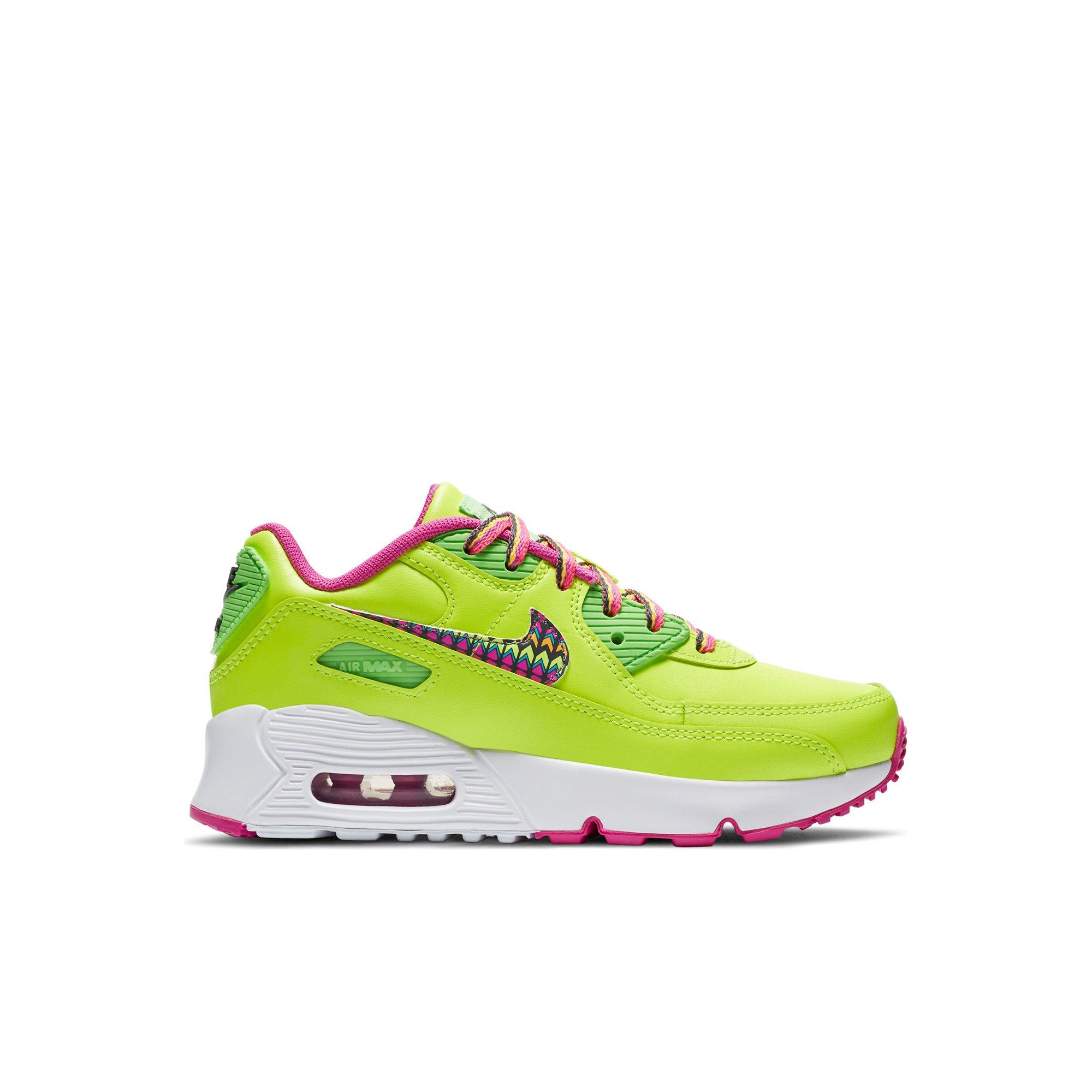 nike pink green shoes