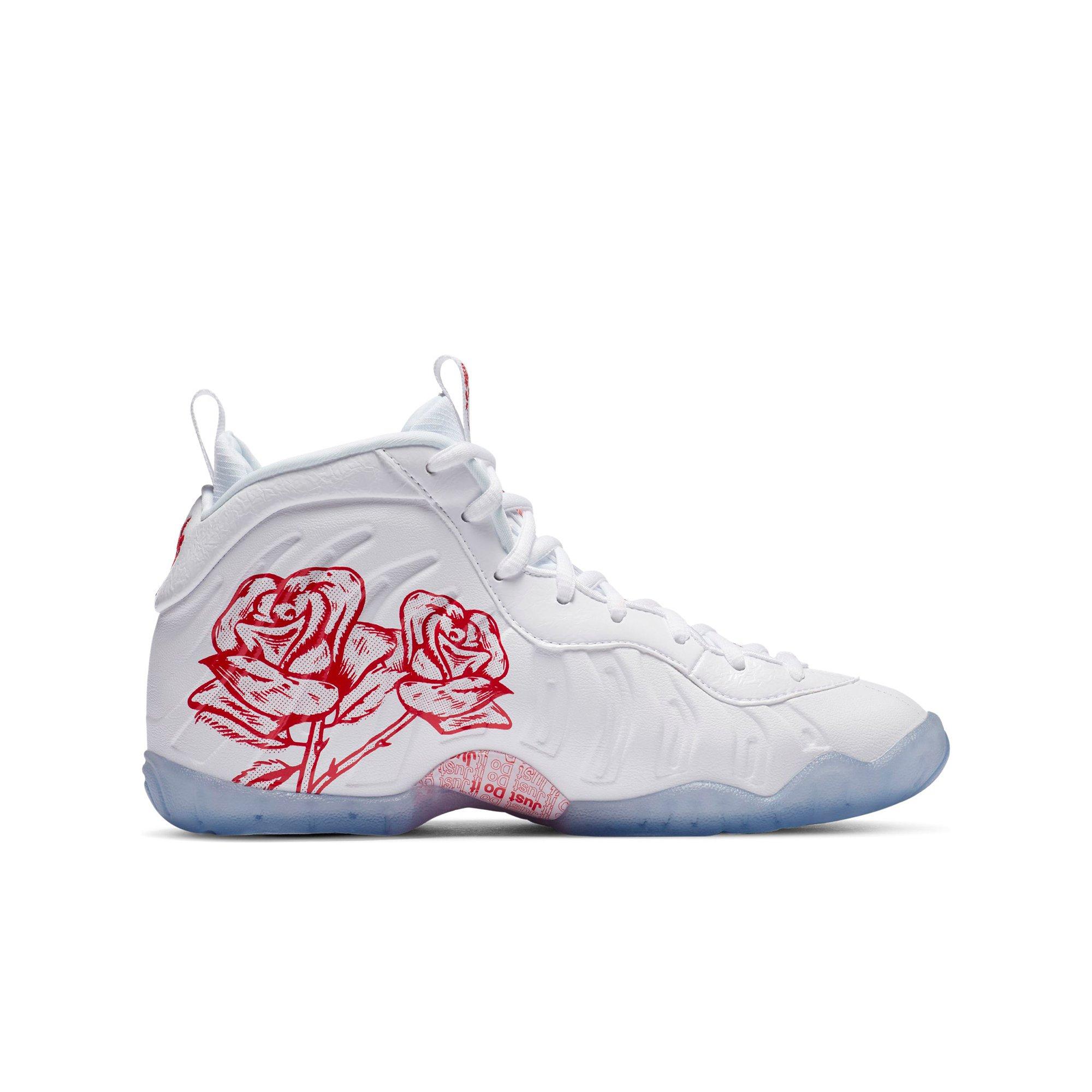 white and red foamposites