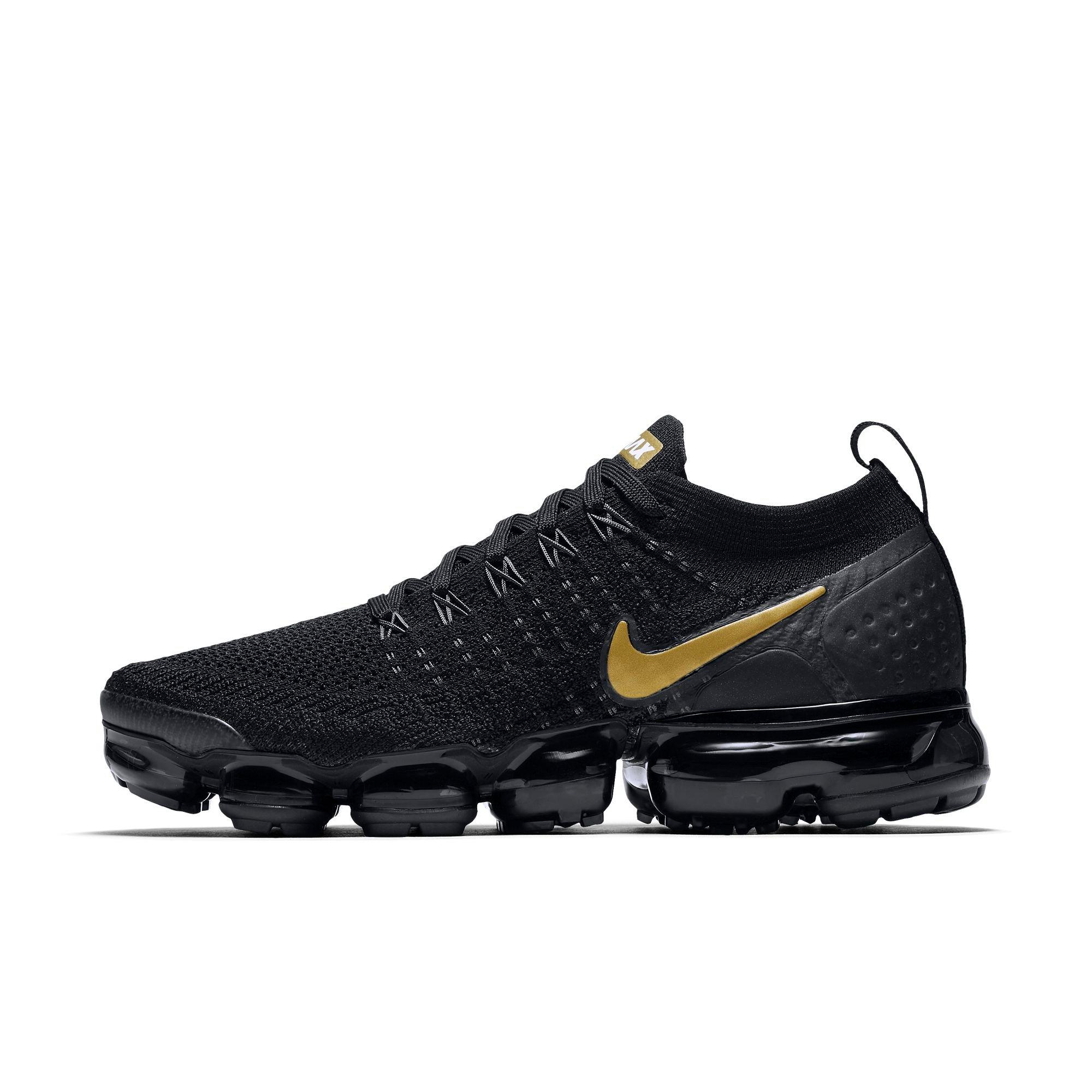 nike air vapormax women's black and gold