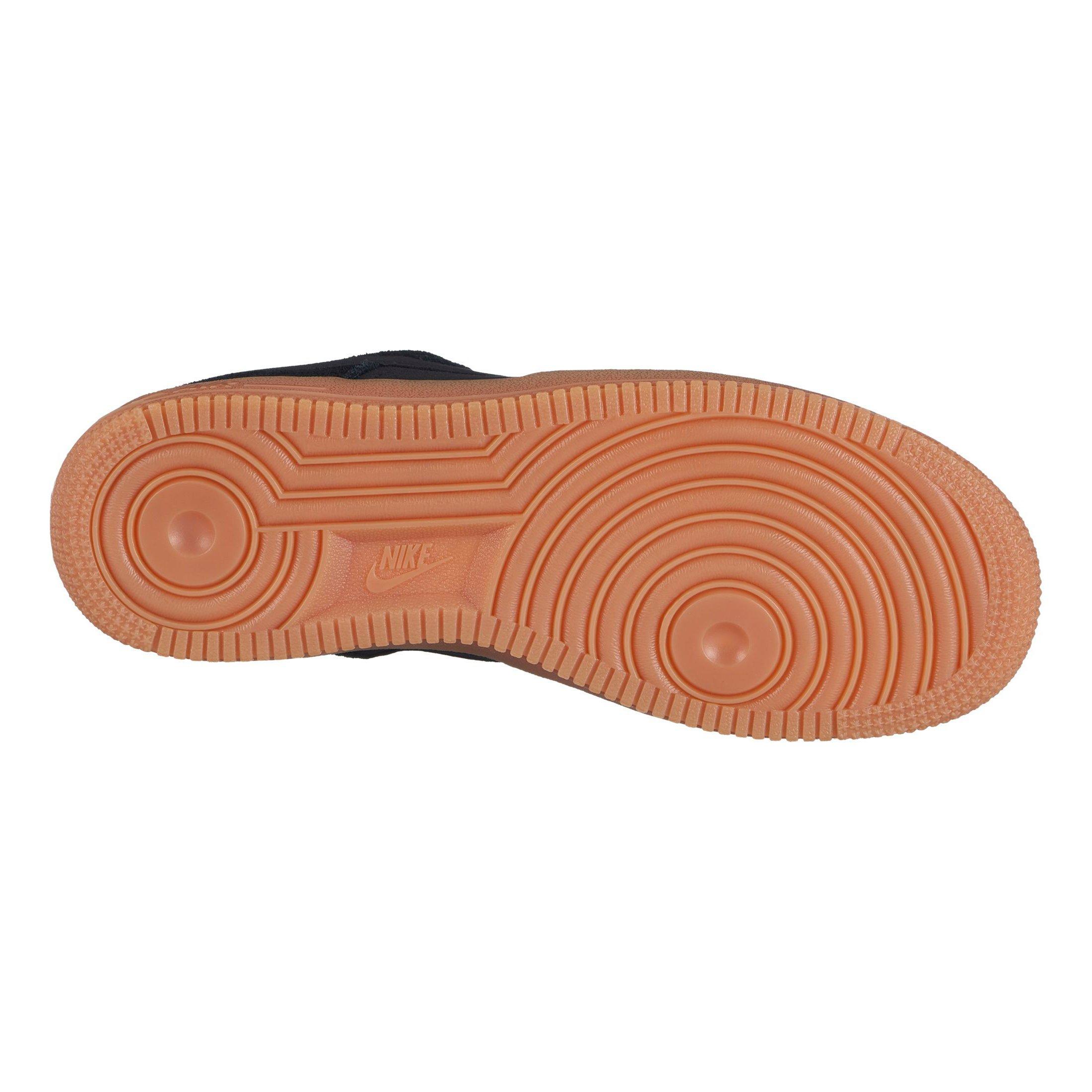 nike air force 1 womens black gum sole