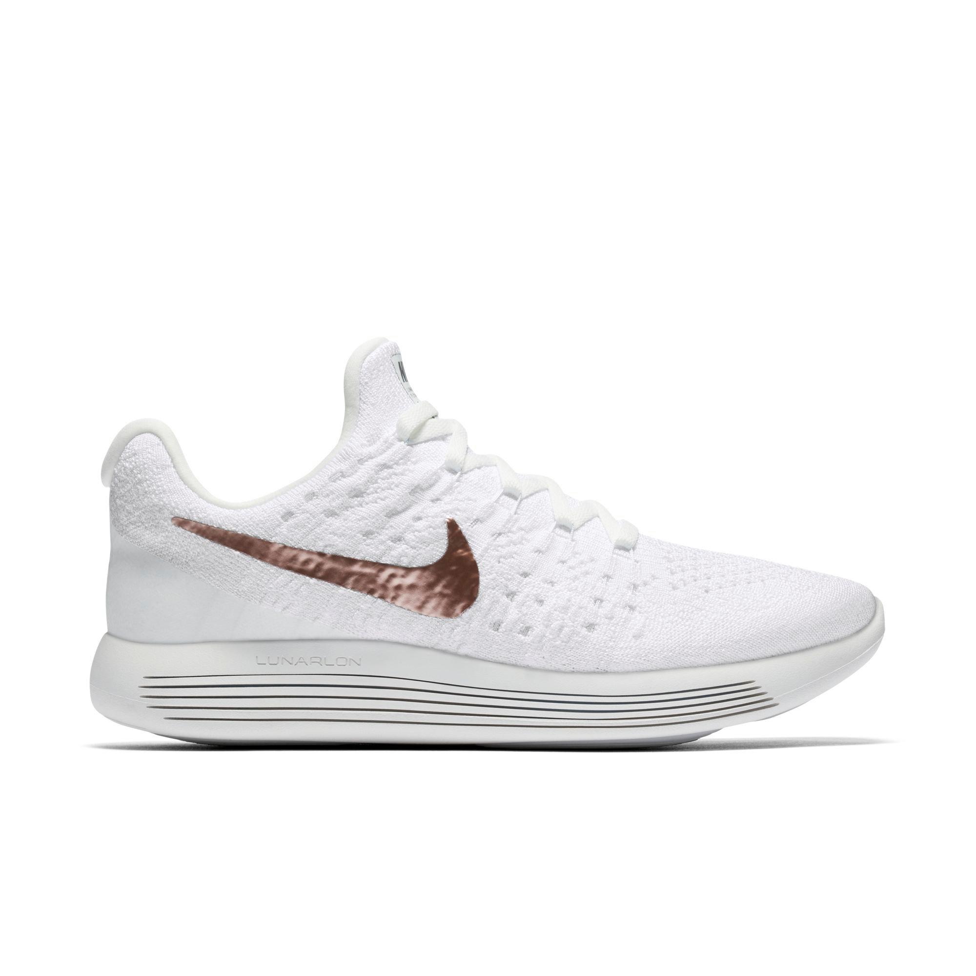 womens nike shoes white with rose gold