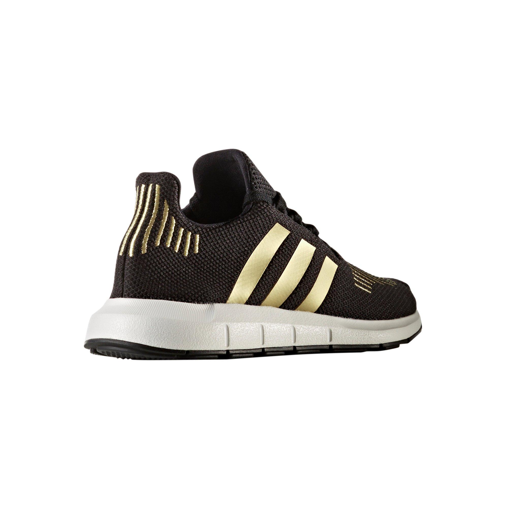 adidas swift run gold and black