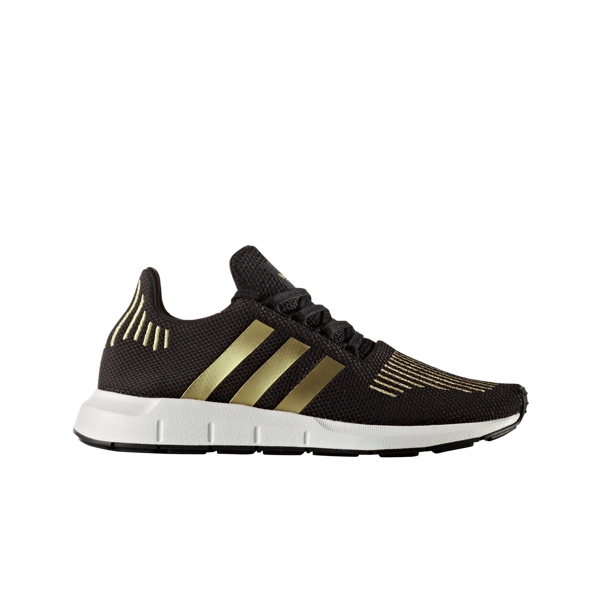 adidas swift run gold and black