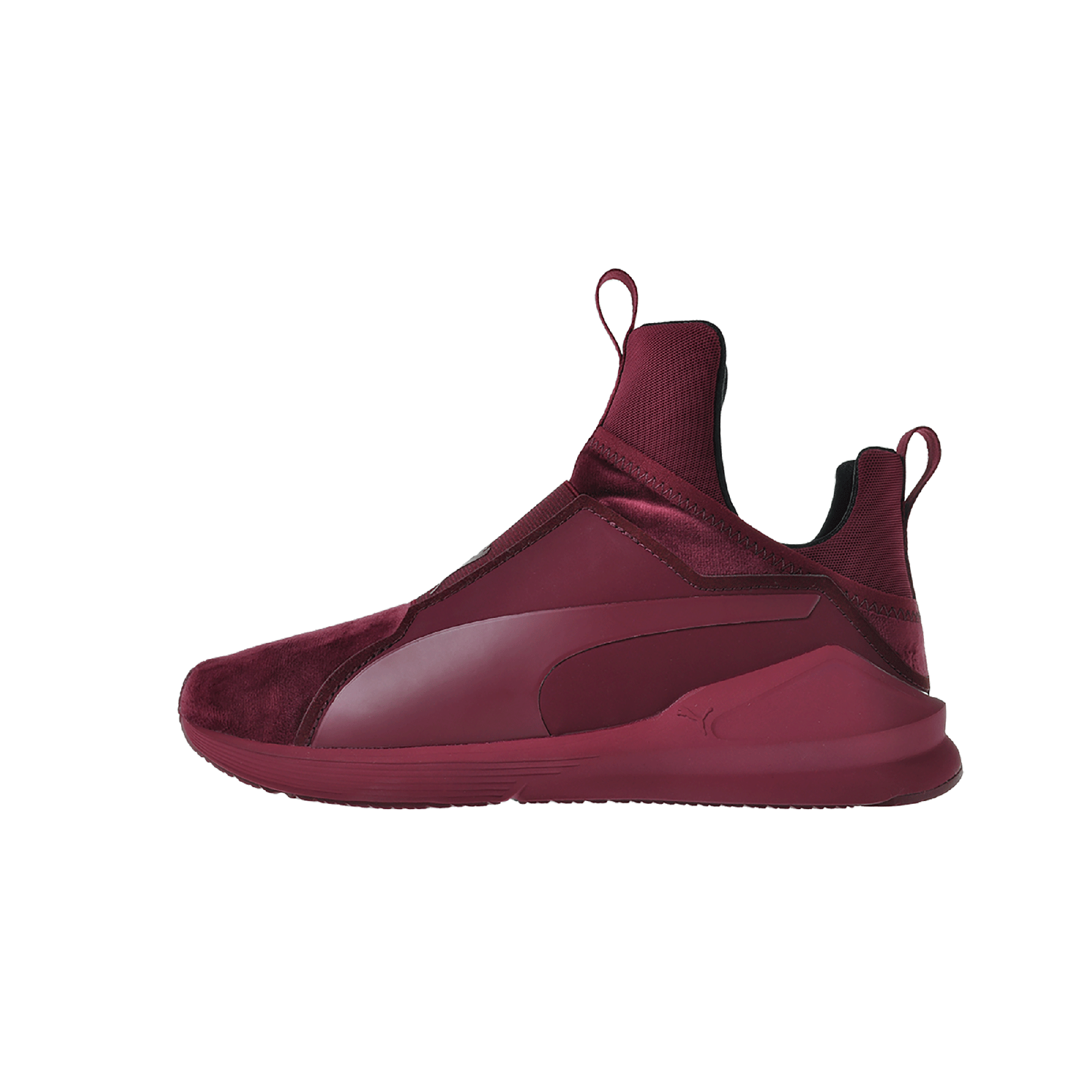 burgundy pumas