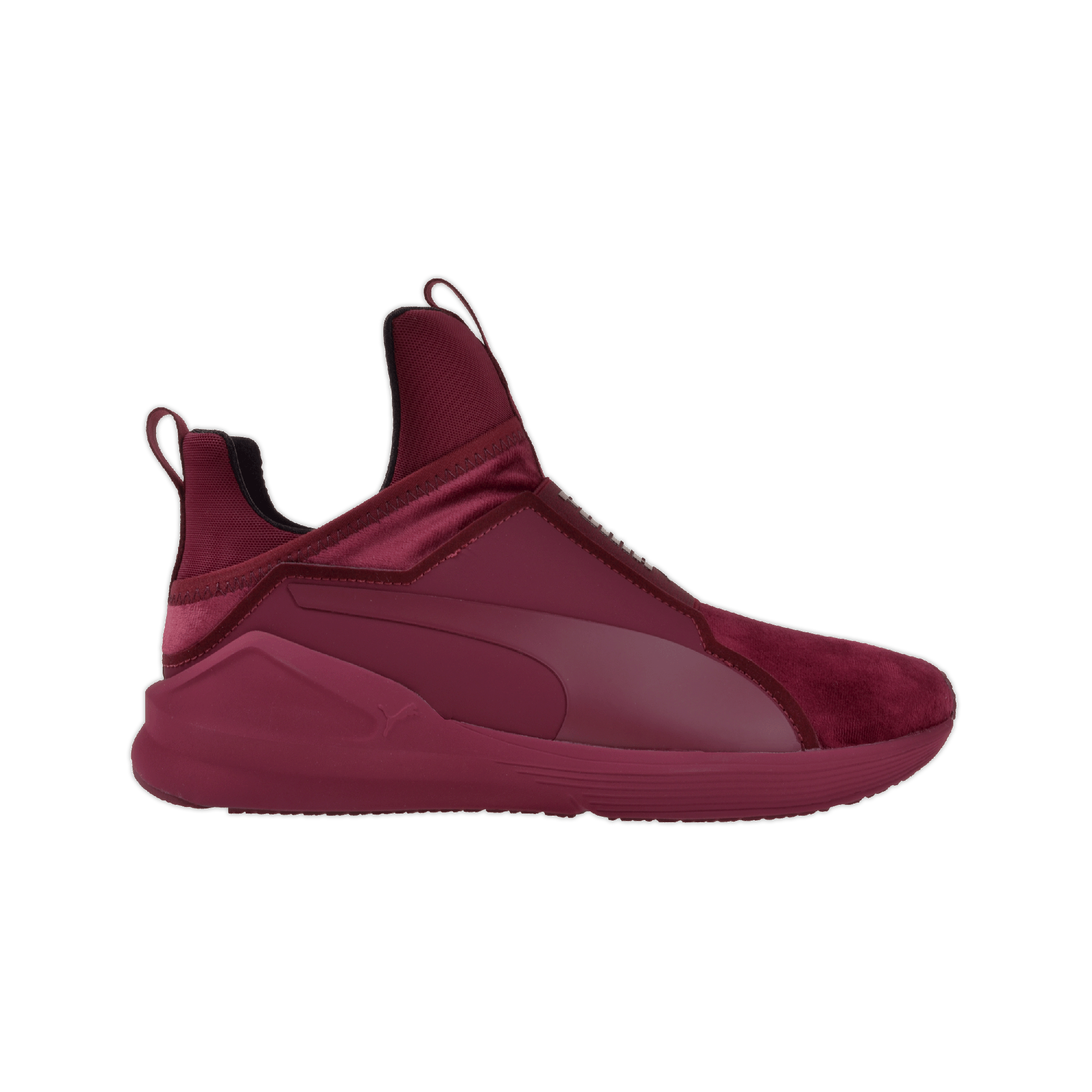 puma burgundy velvet shoes