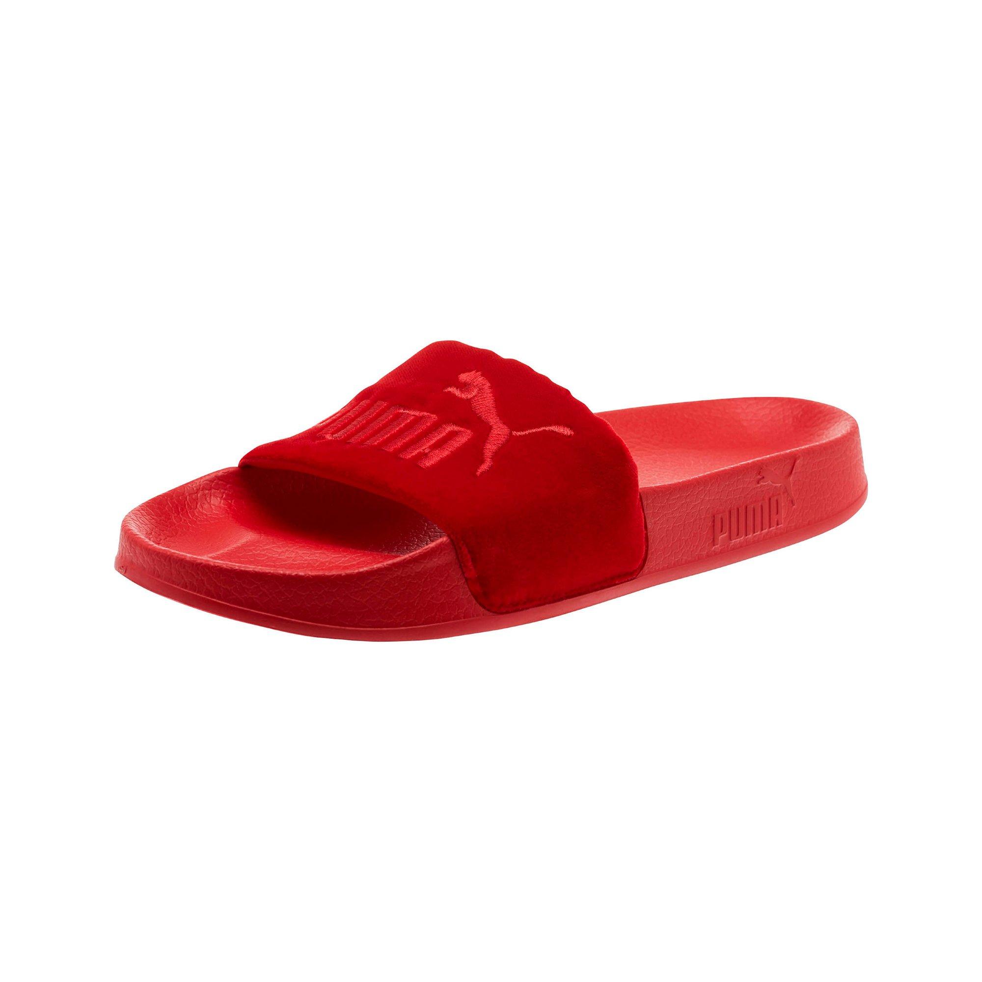 red velvet puma slides