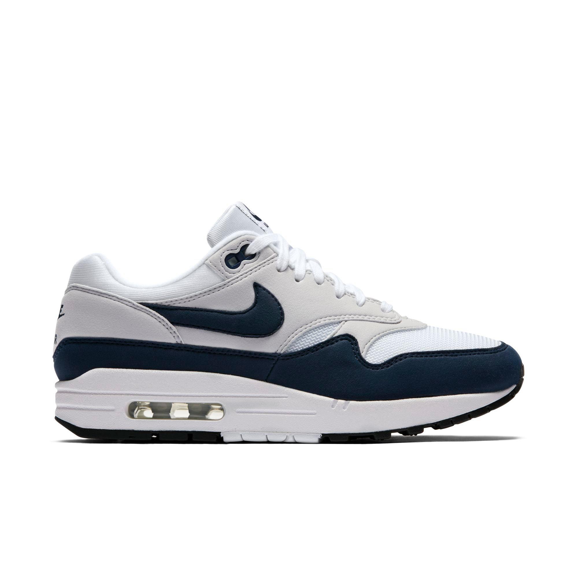 nike air max 1 navy white