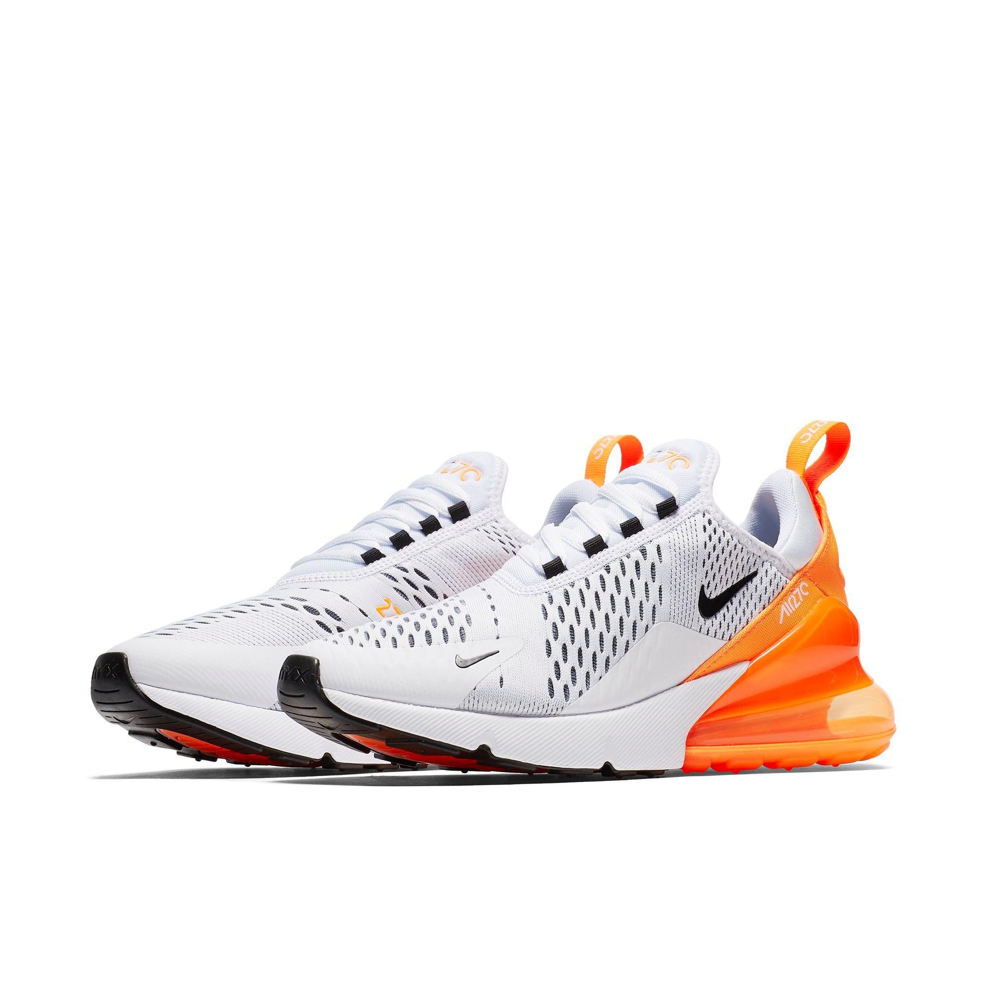 nike air 270 womens white and orange