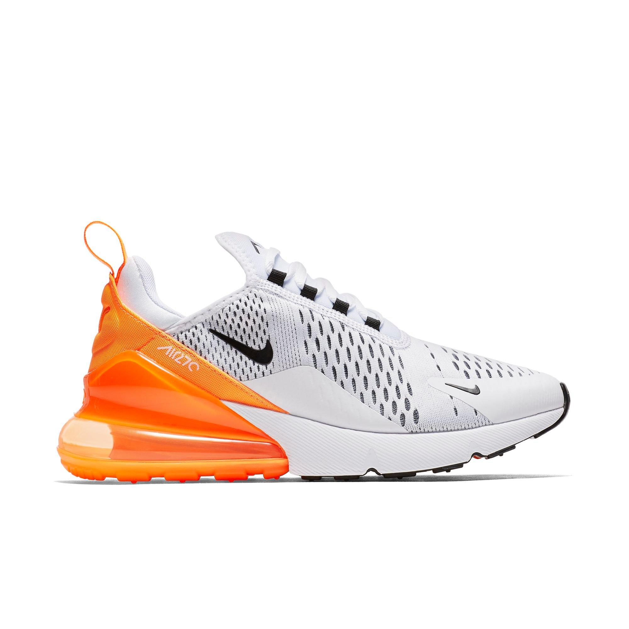 womens nike air max 270 white and orange