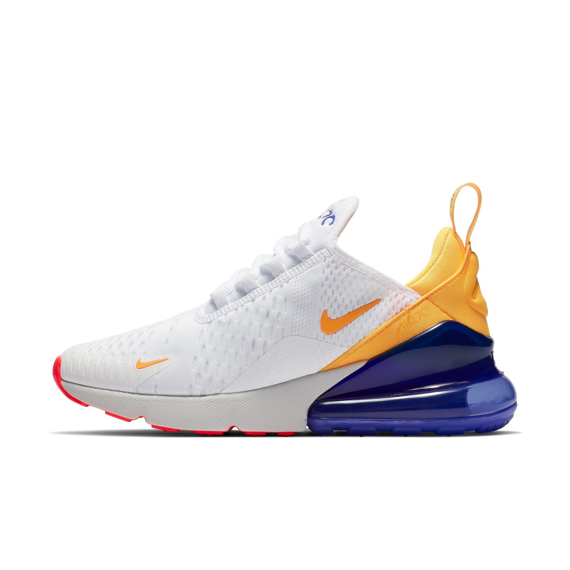 nike 270 white and orange