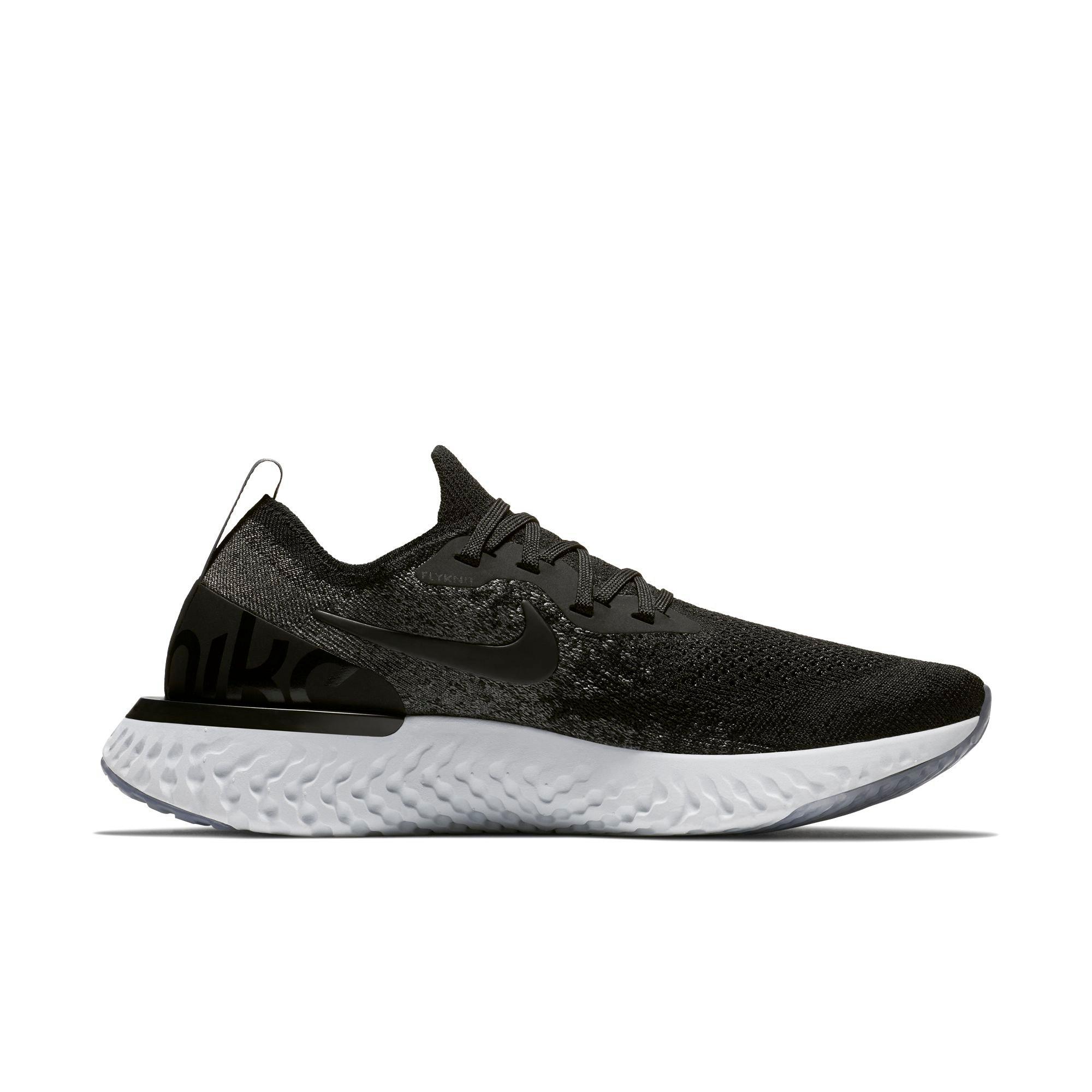 women's nike epic react flyknit black and white