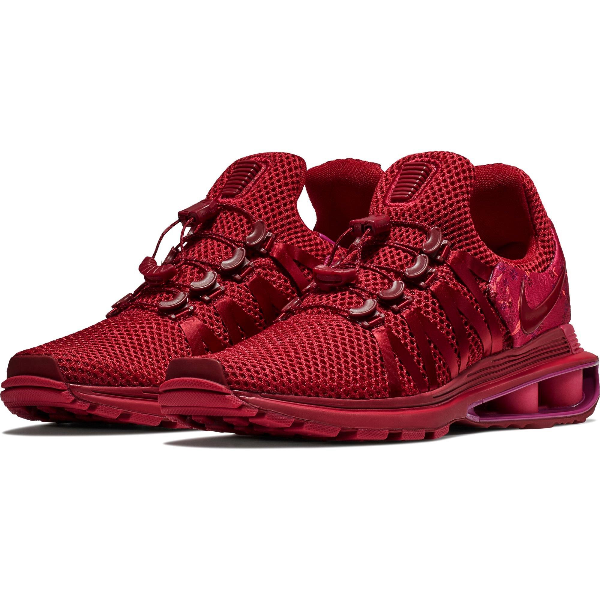 maroon nike shox