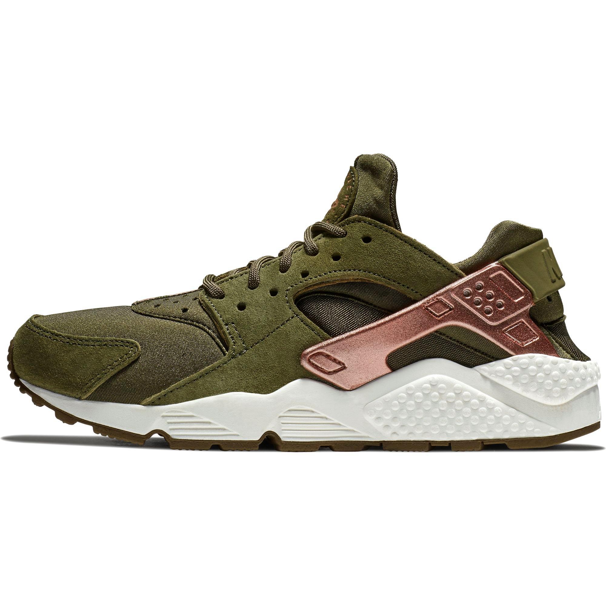 nike huarache green gold 