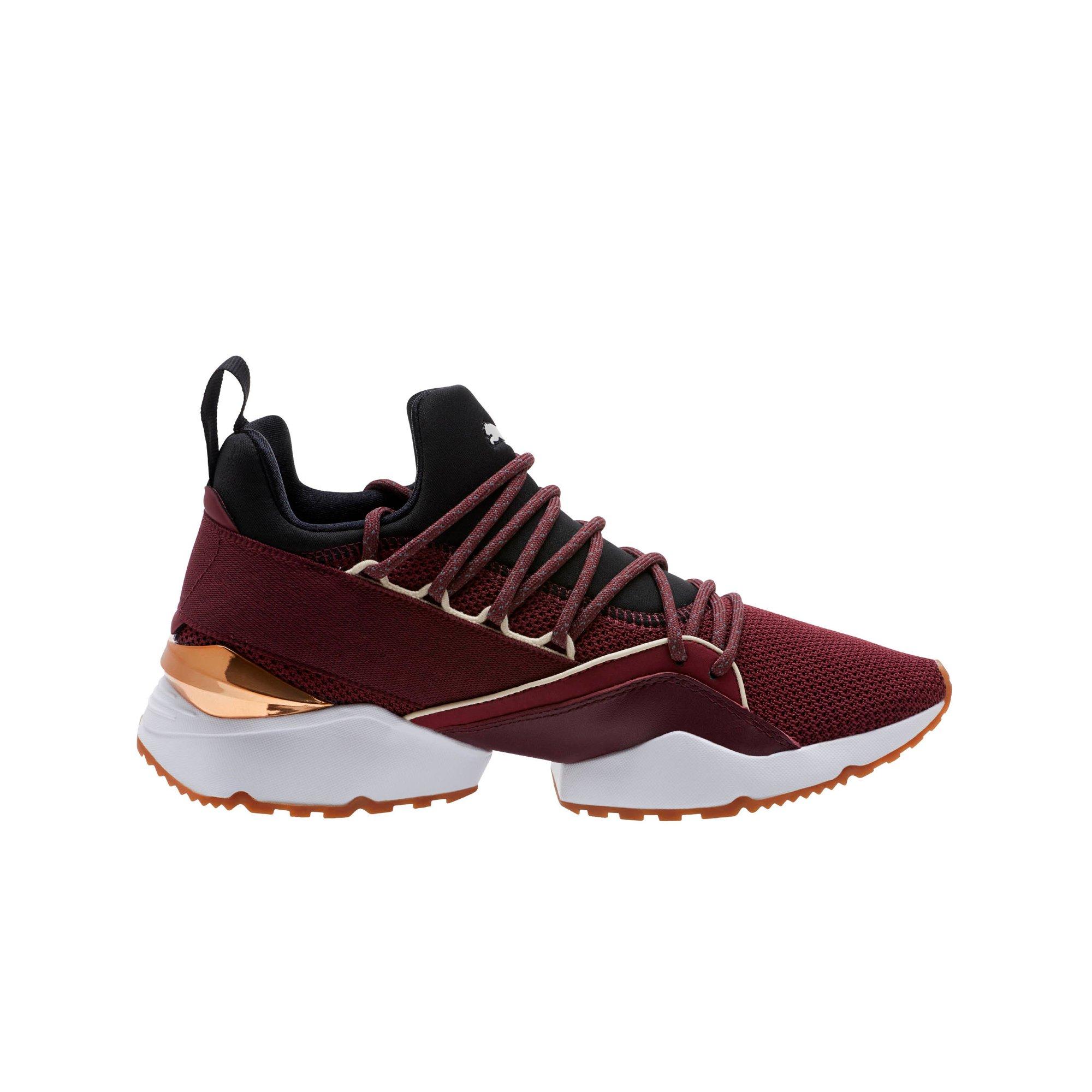 puma muse burgundy