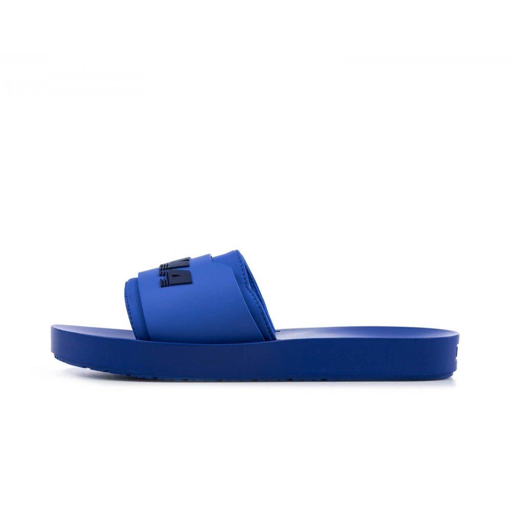 puma fenty slides blue