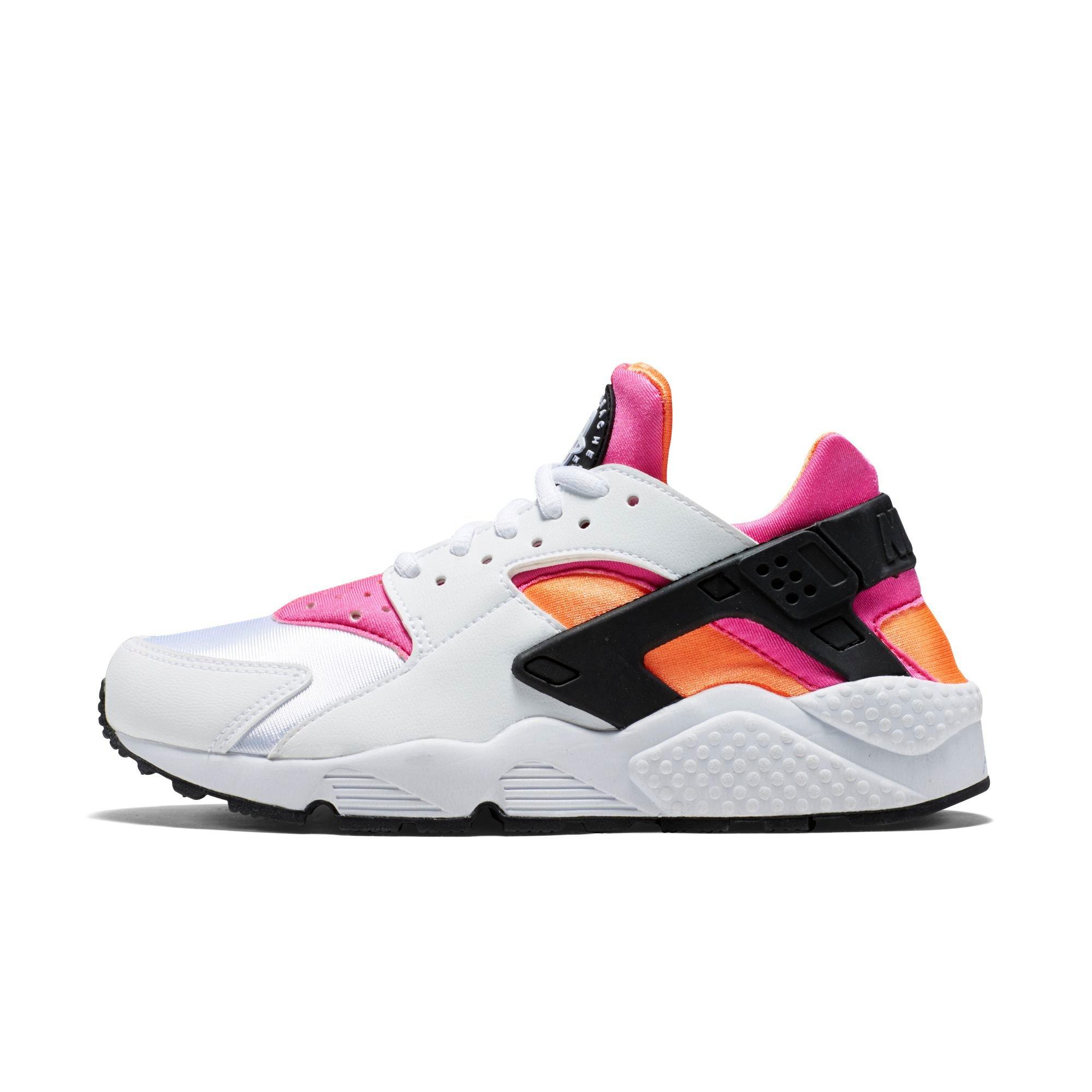 pink orange and white huaraches