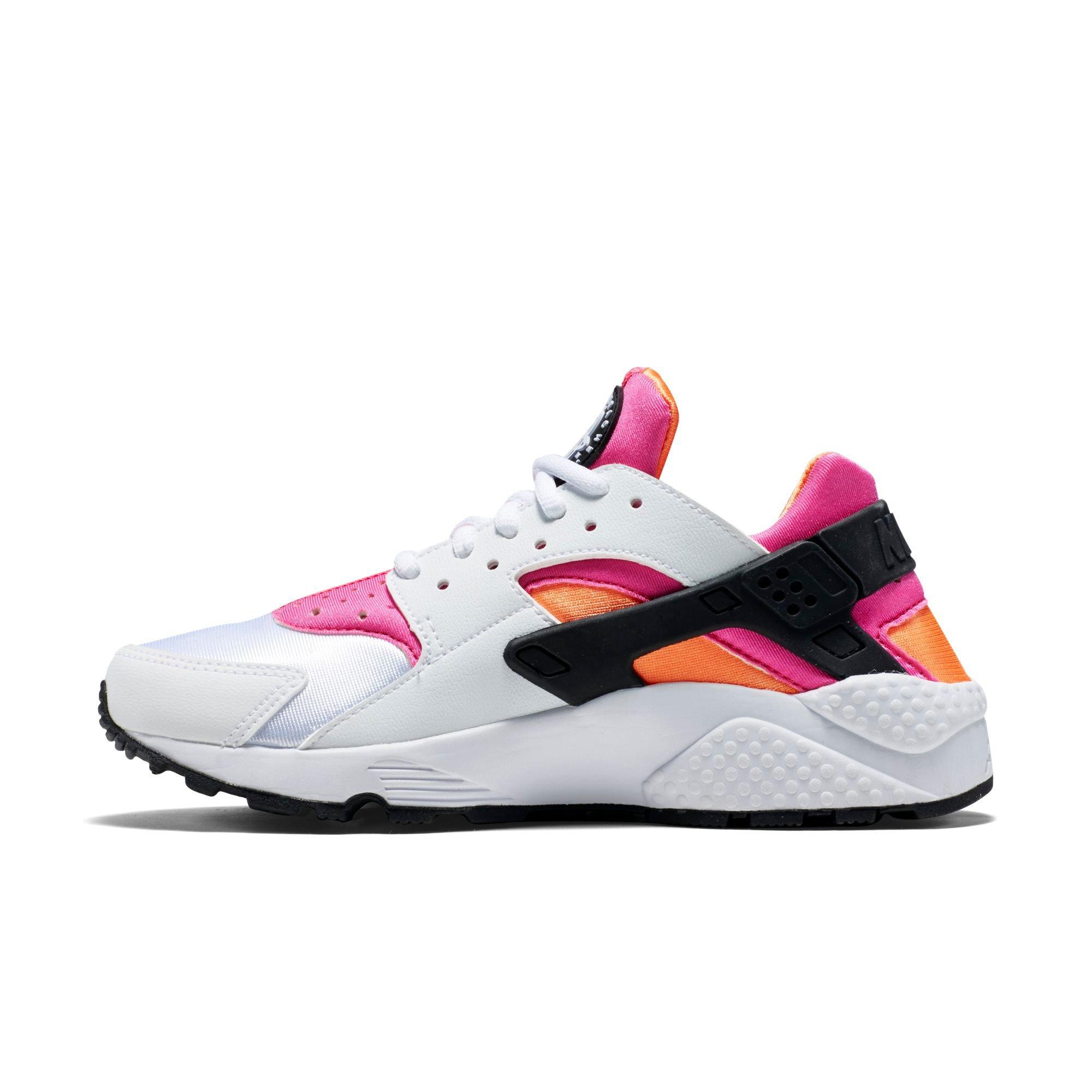 nike huarache womens black and pink