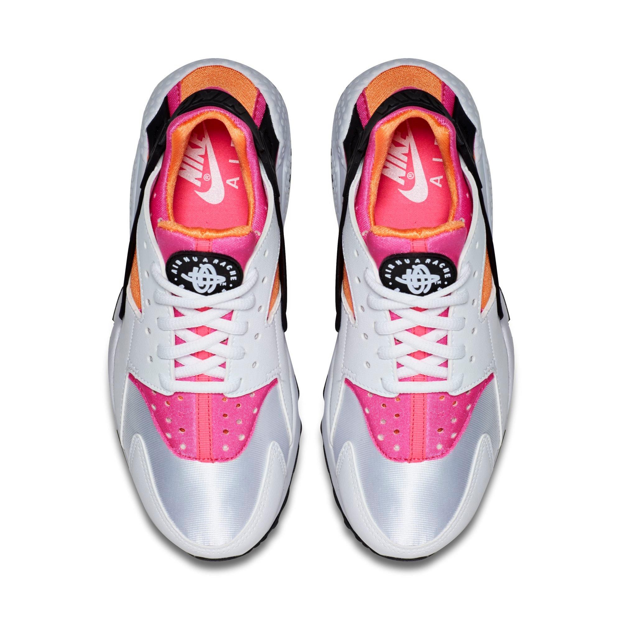 pink orange and white huaraches